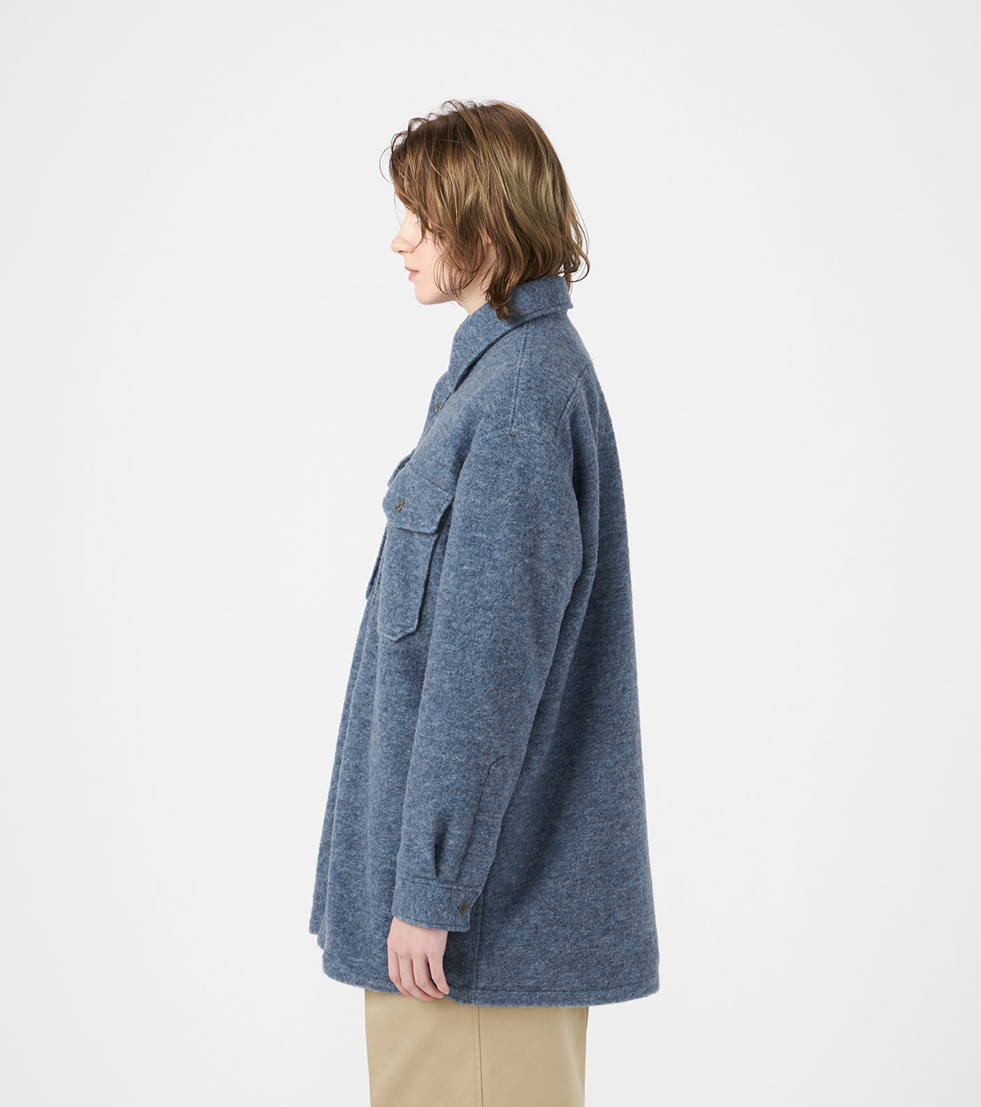 nanamica / WINDSTOPPER Sliver Knit Shirt Jacket