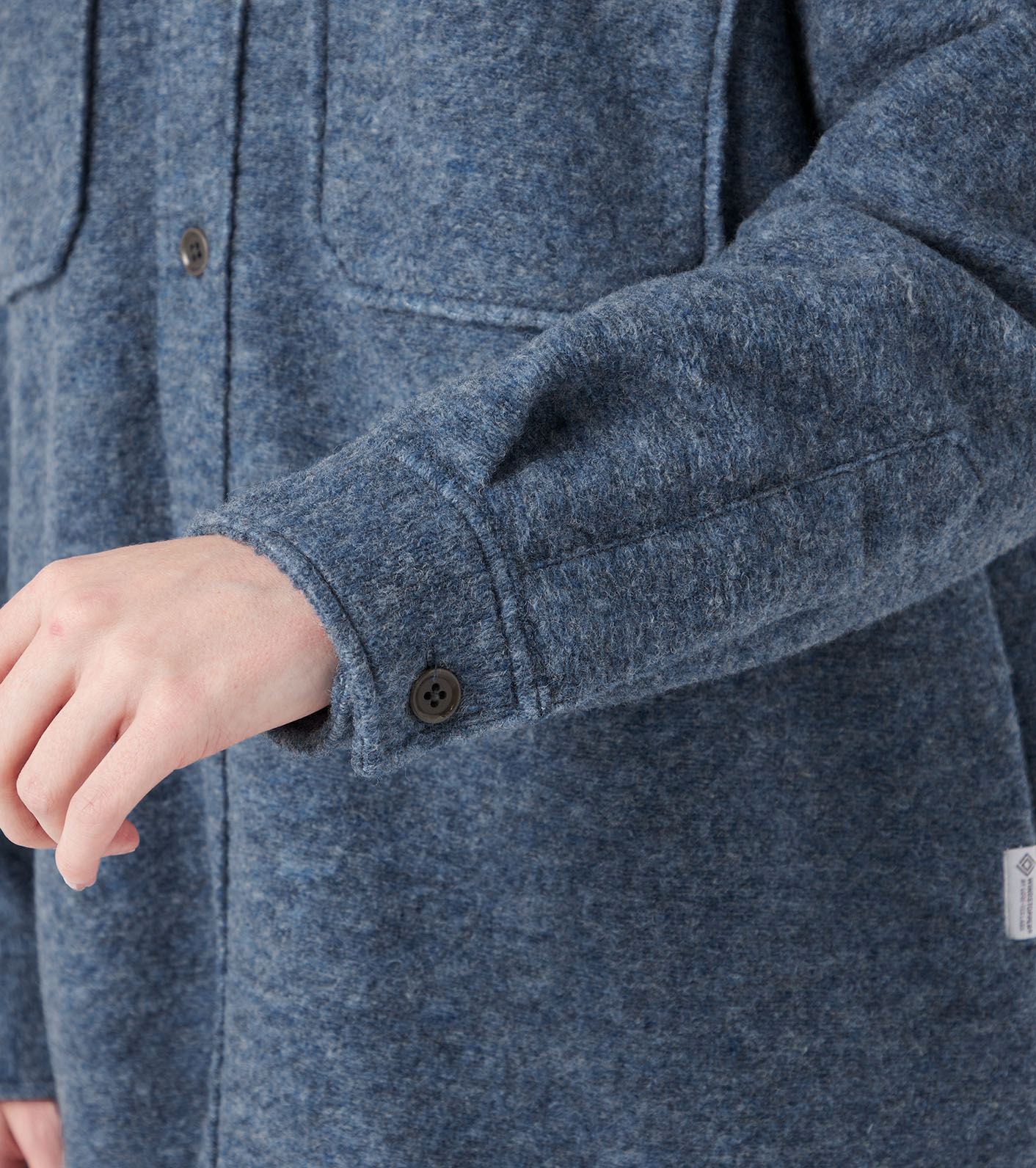 B06127 nanamica WINDSTOPPER シャツ コート 0 nanamica / WINDSTOPPER Sliver Knit Shirt Jacket
