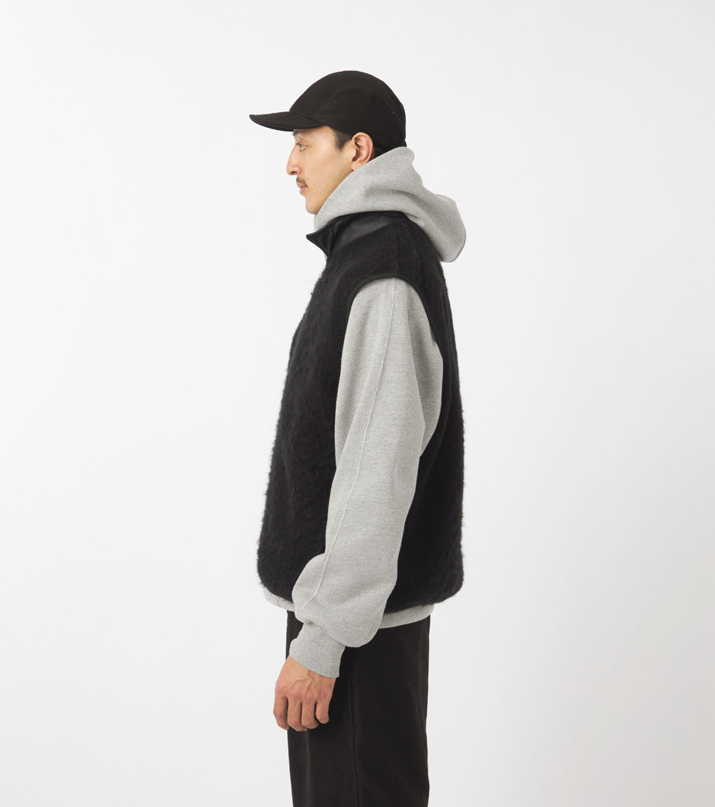 nanamica / Zip-Up Mohair Vest