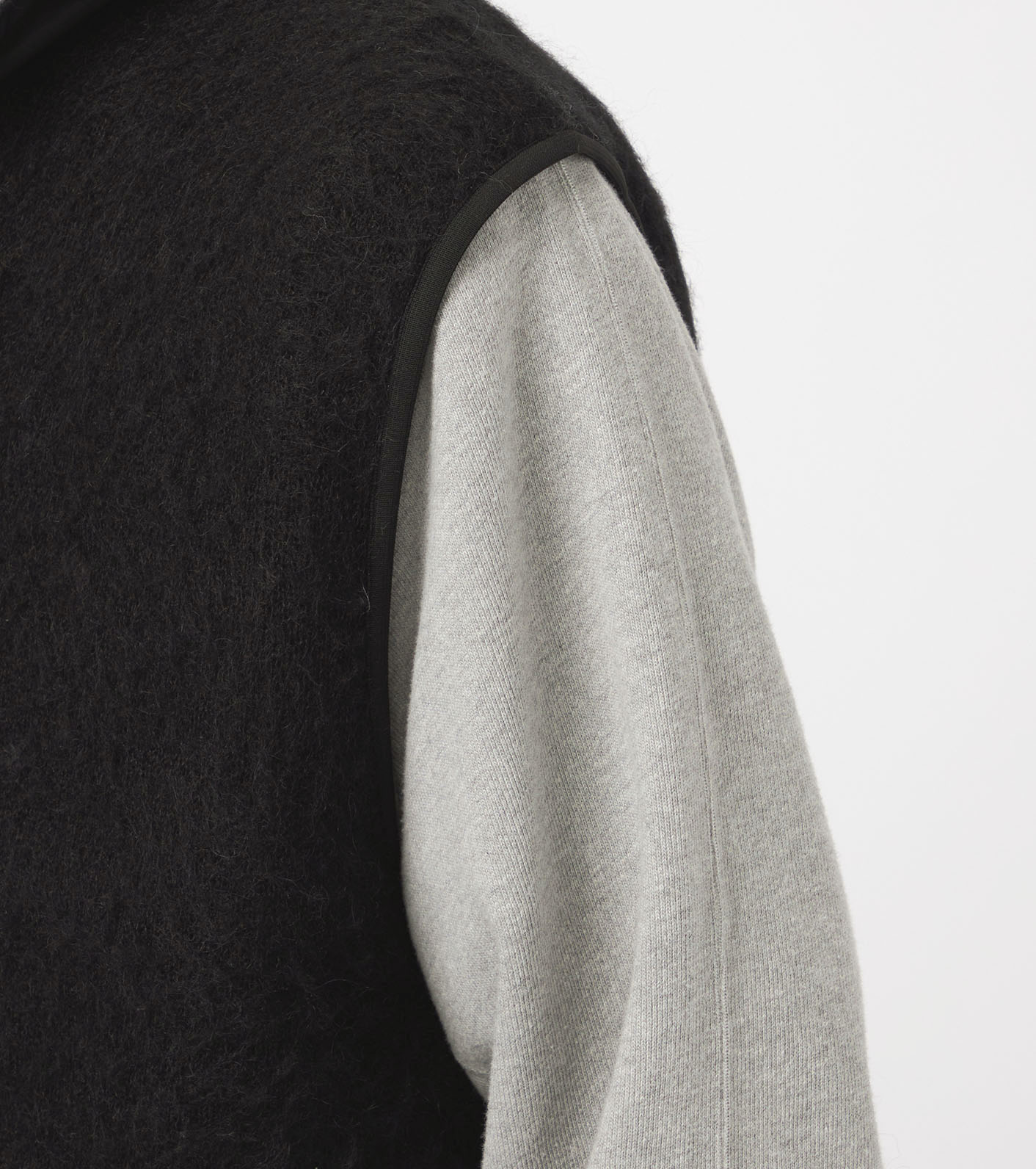 トップス soyy.mohair minimal vest(gray) Corteiz-Mohair-Knit-Vest-Grey-