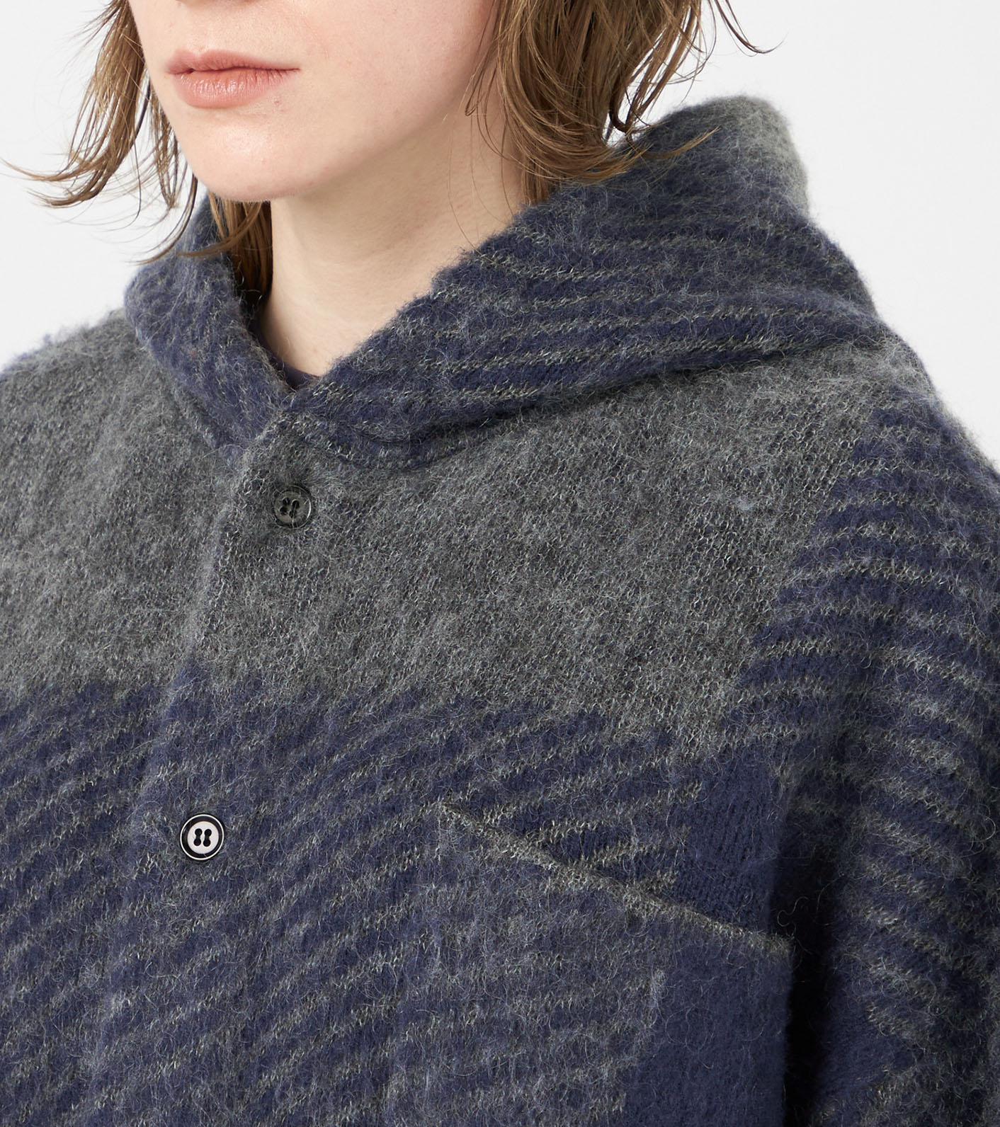 nanamica / Mohair Hooded Shirt Jacket