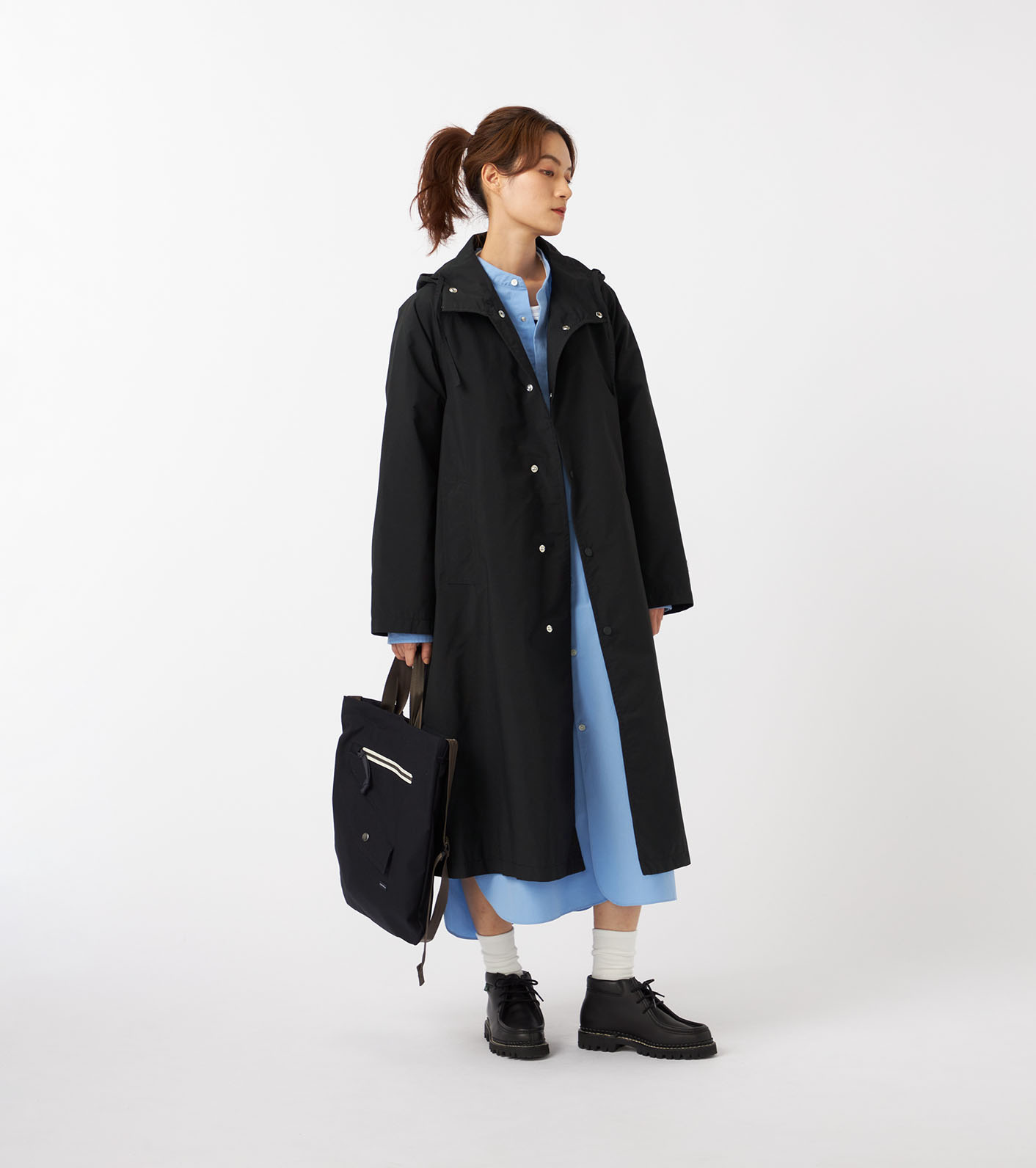 新品 nanamica 2L GORE-TEX Hooded Coat L 紺 nanamica / 2L NYLON GORE-TEX Hooded Coat