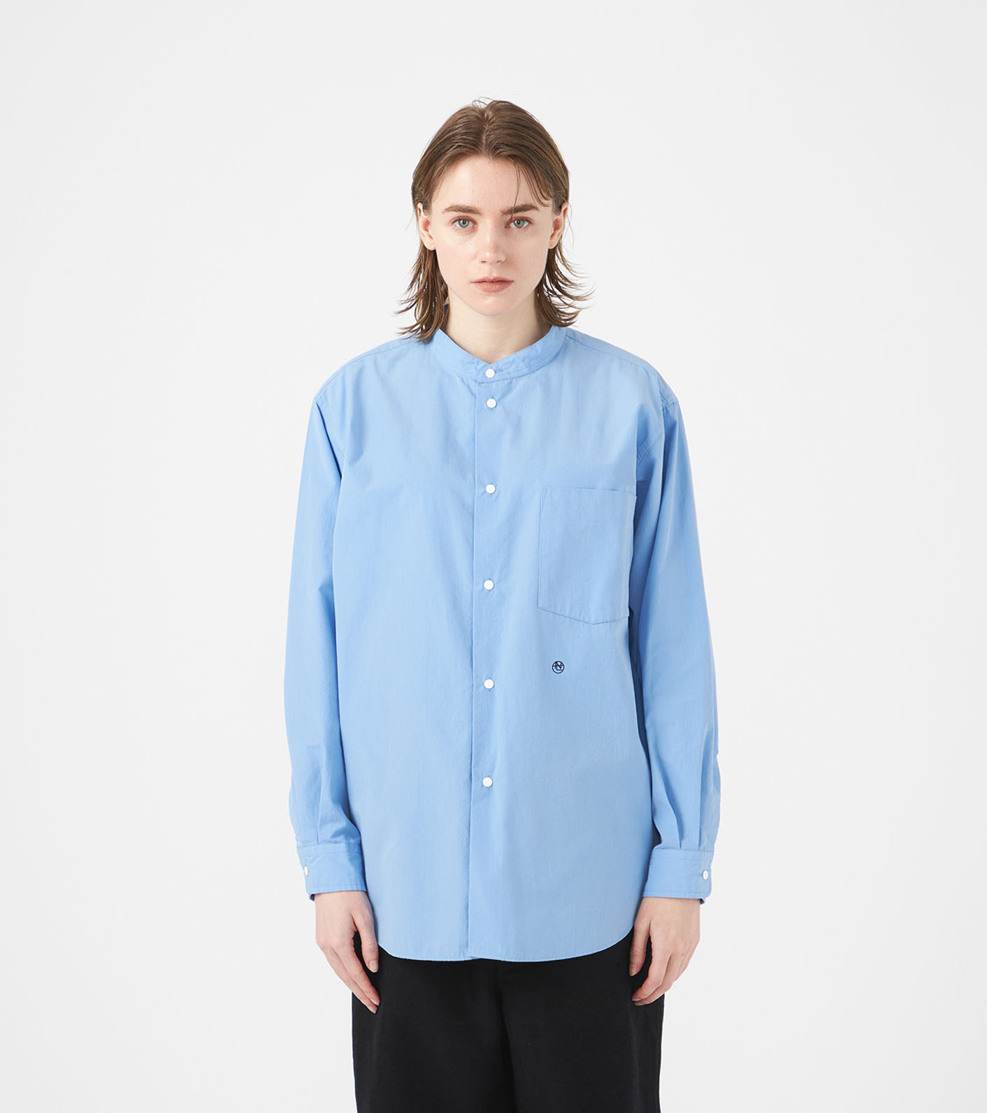 【nanamica】Band Collar Wind Shirt / WS nanamica Band Collar Wind Shirt – unexpected store