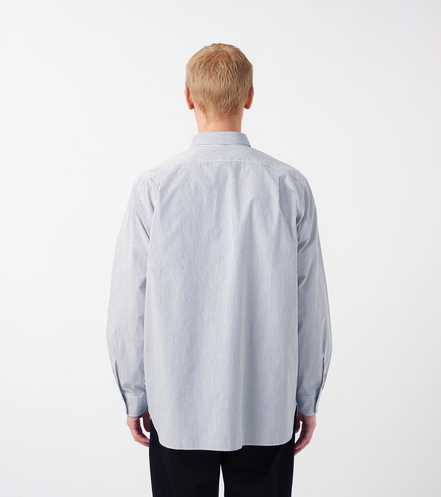 nanamica / Regular Collar Stripe Wind Shirt