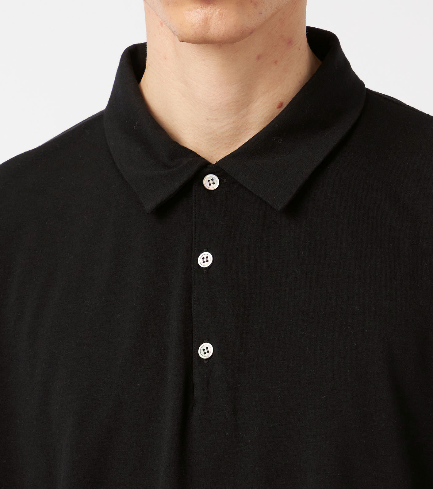 nanamica / Wool Jersey L/S Polo