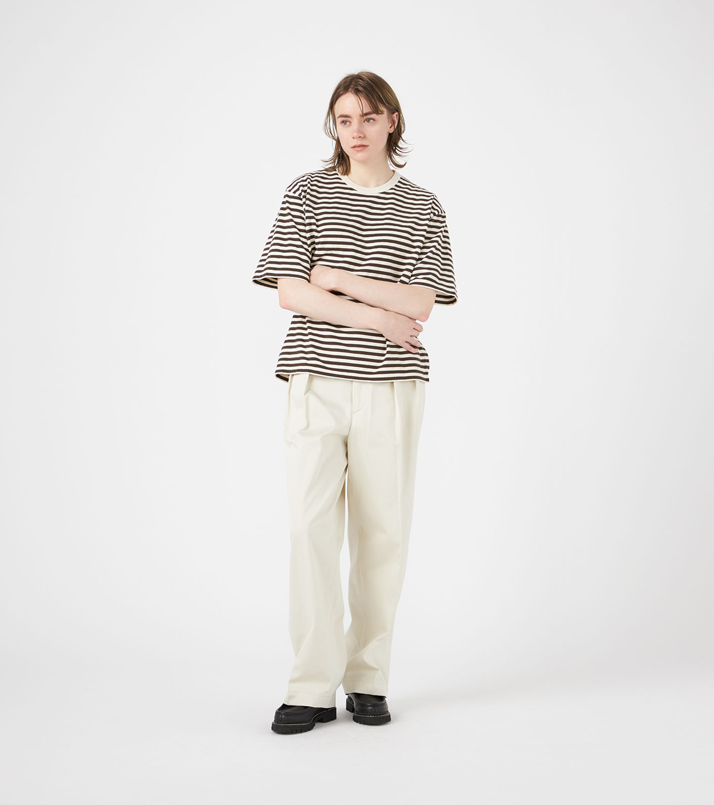 nanamica / COOLMAX Stripe Jersey Tee