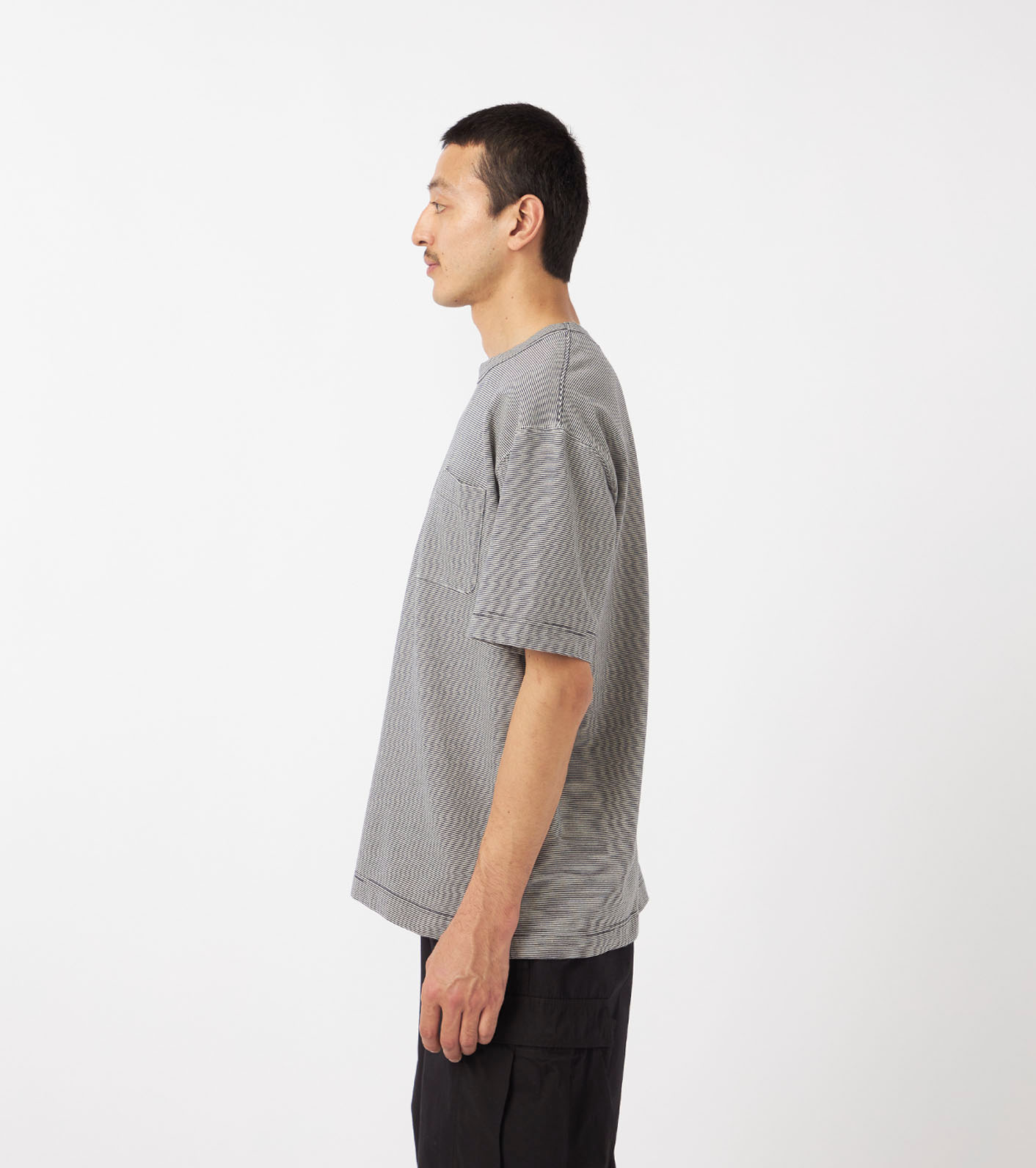 nanamica / Micro Stripe Pocket Tee