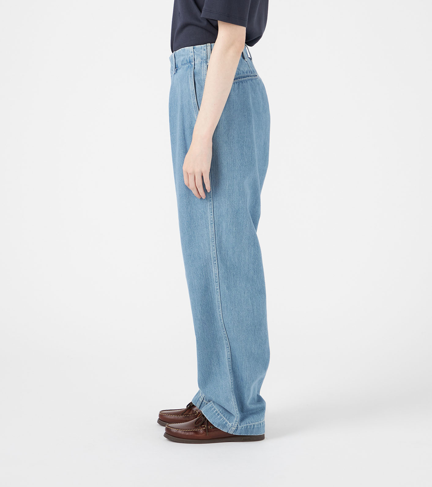 パンツ nanamica Wide Denim Pants nanamica - Wide Denim Pants / LI(Light Indigo) | Stripe