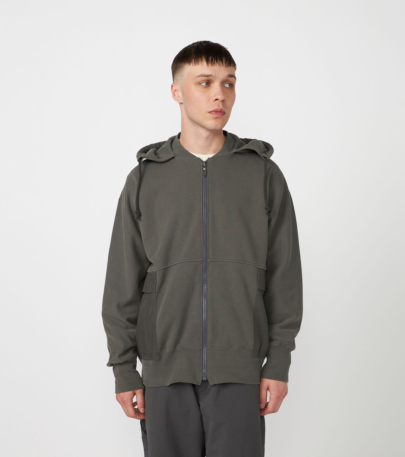 ZIP HOODIE nonika様 O63401 UNISEX HOODIE W. HIDDEN ZIP – Neutral