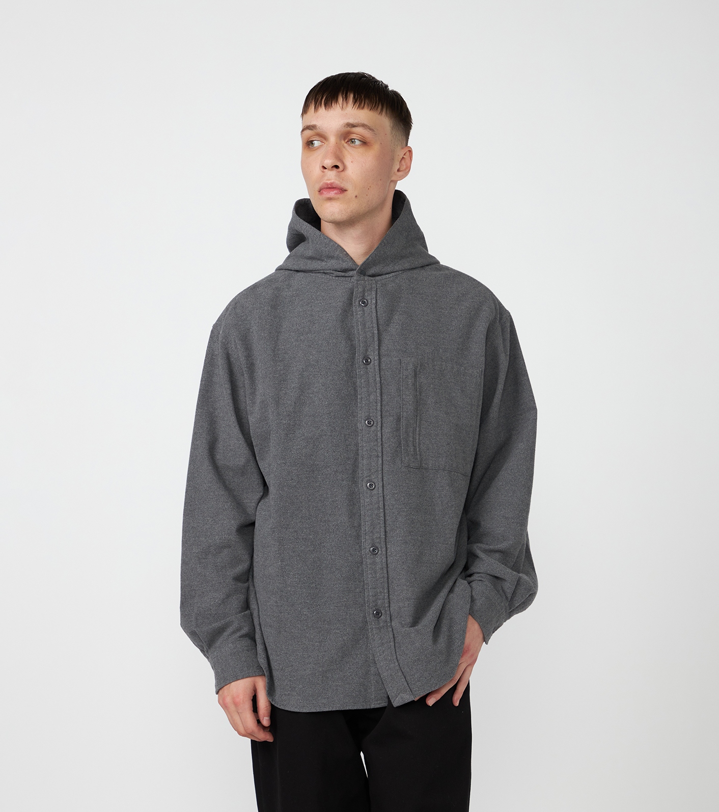 nanamica / Flannel Mountain Hooded Shirt