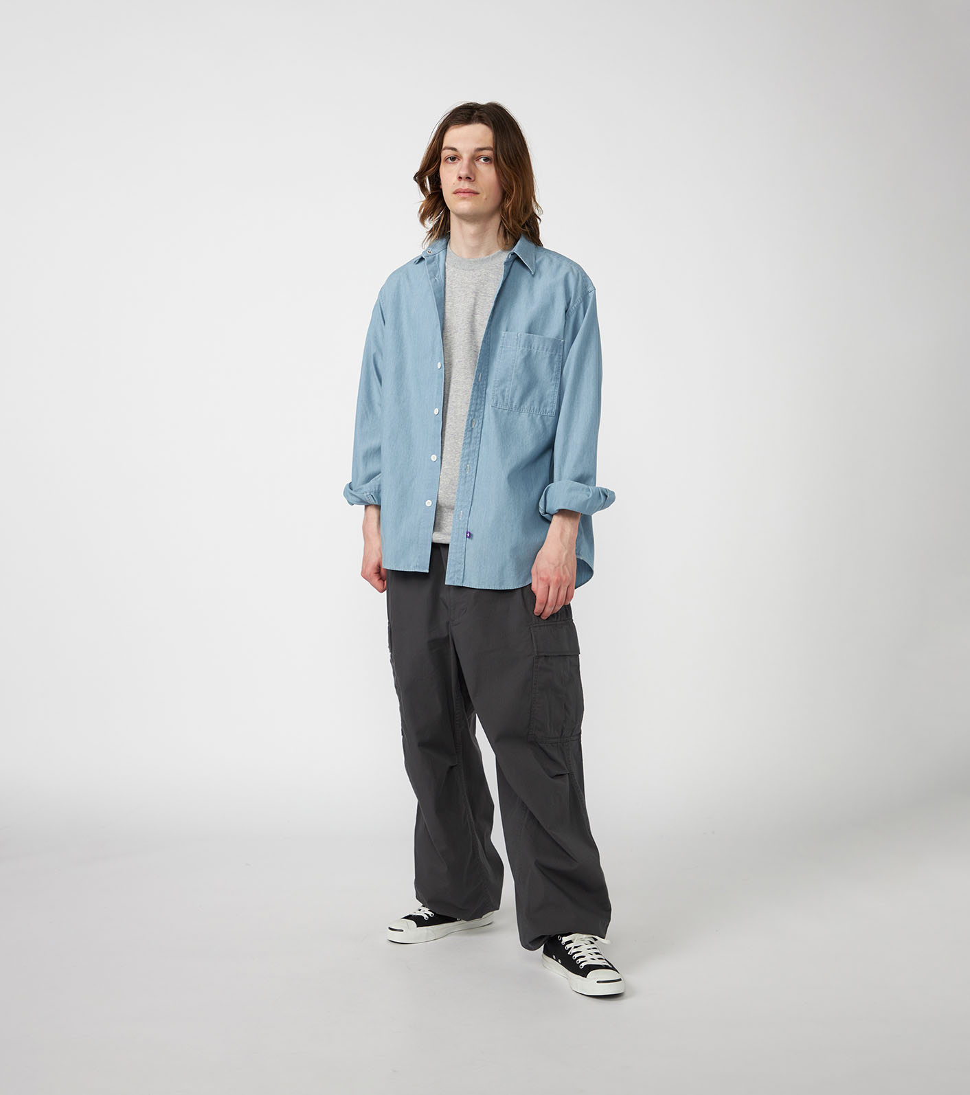 トップス Regular Collar Chambray Field Shirt nanamica / Regular Collar Chambray Field Shirt