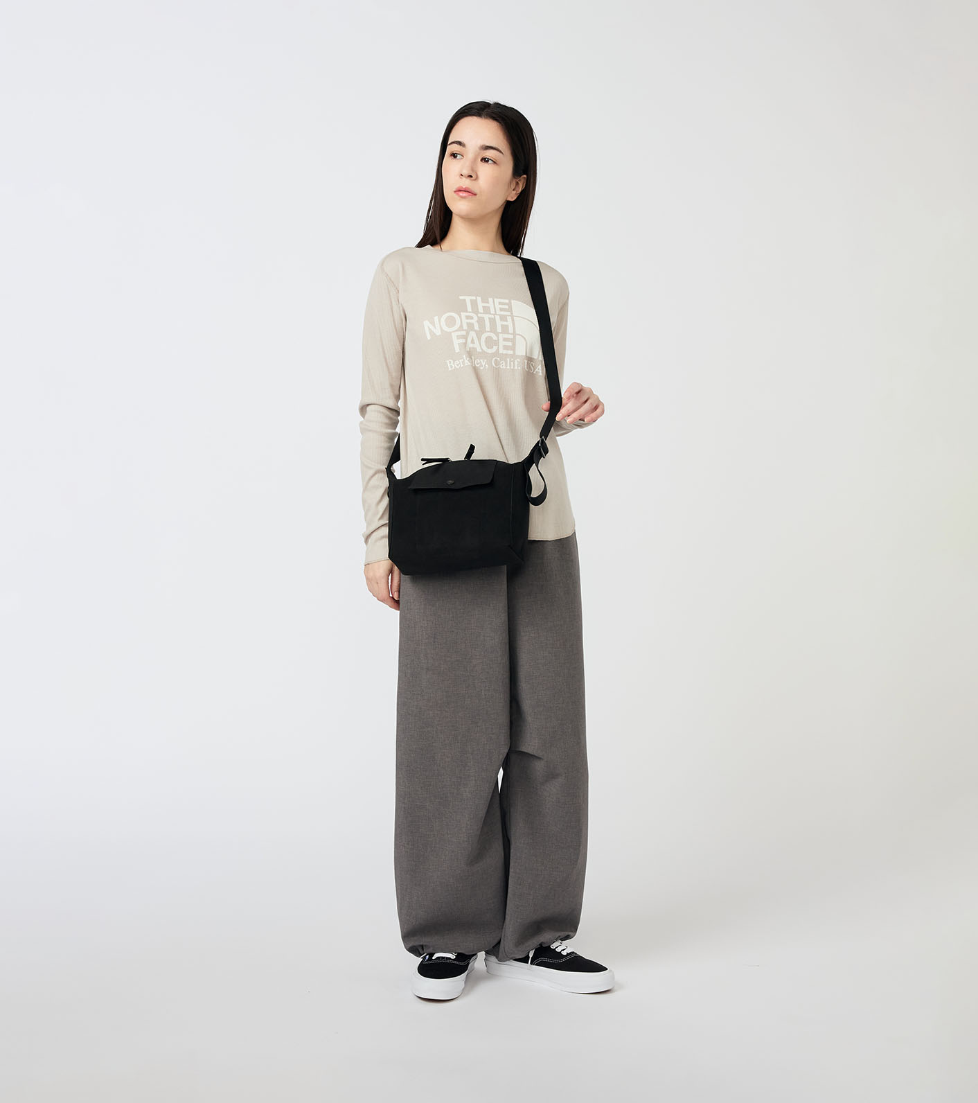 nanamica / Synthetic Leather Demi Shoulder Bag
