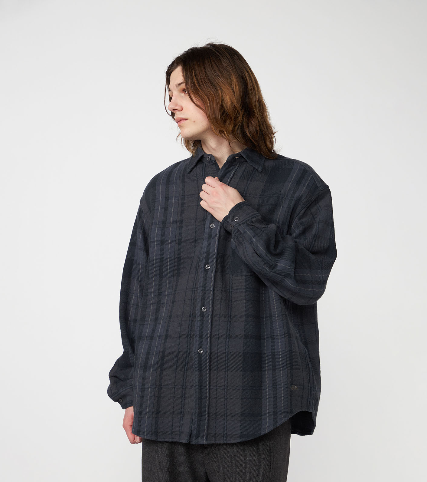 SLY DAMAGE FLANNEL CAMI ブラック nanamica / Flannel Plaid Field Shirt