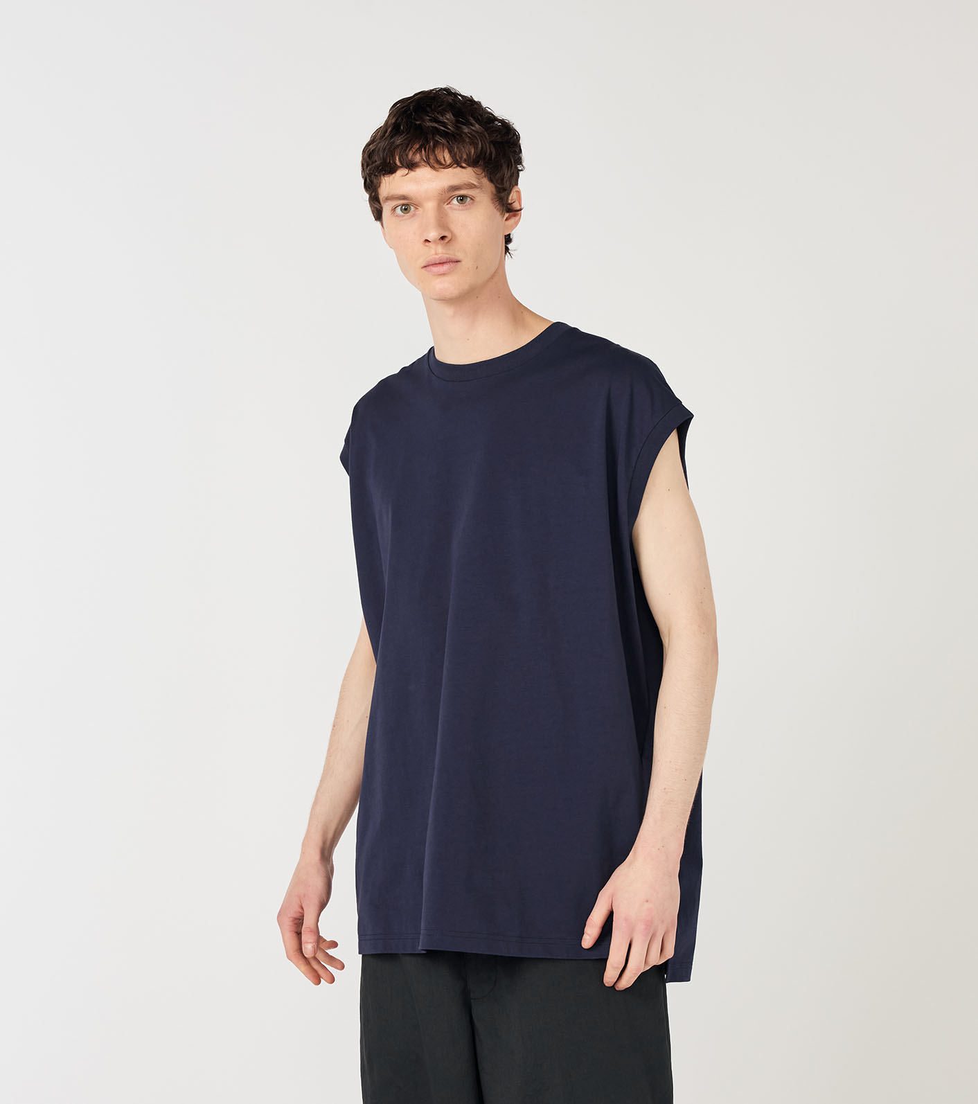 トップス Cotton Jersey Sleeveless Big Tee nanamica / Cotton Jersey Sleeveless Big Tee