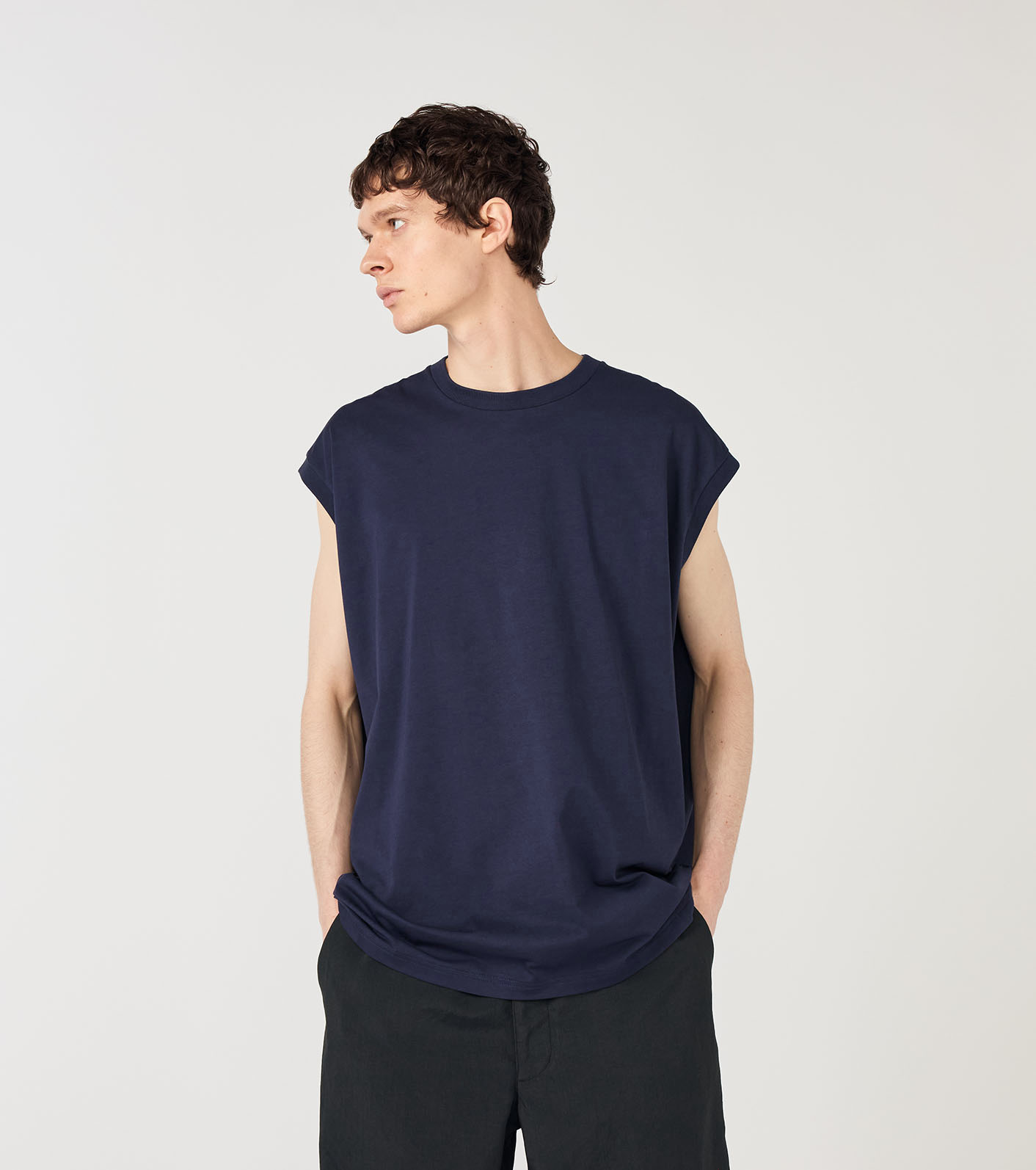 トップス Cotton Jersey Sleeveless Big Tee nanamica / Cotton Jersey Sleeveless Big Tee