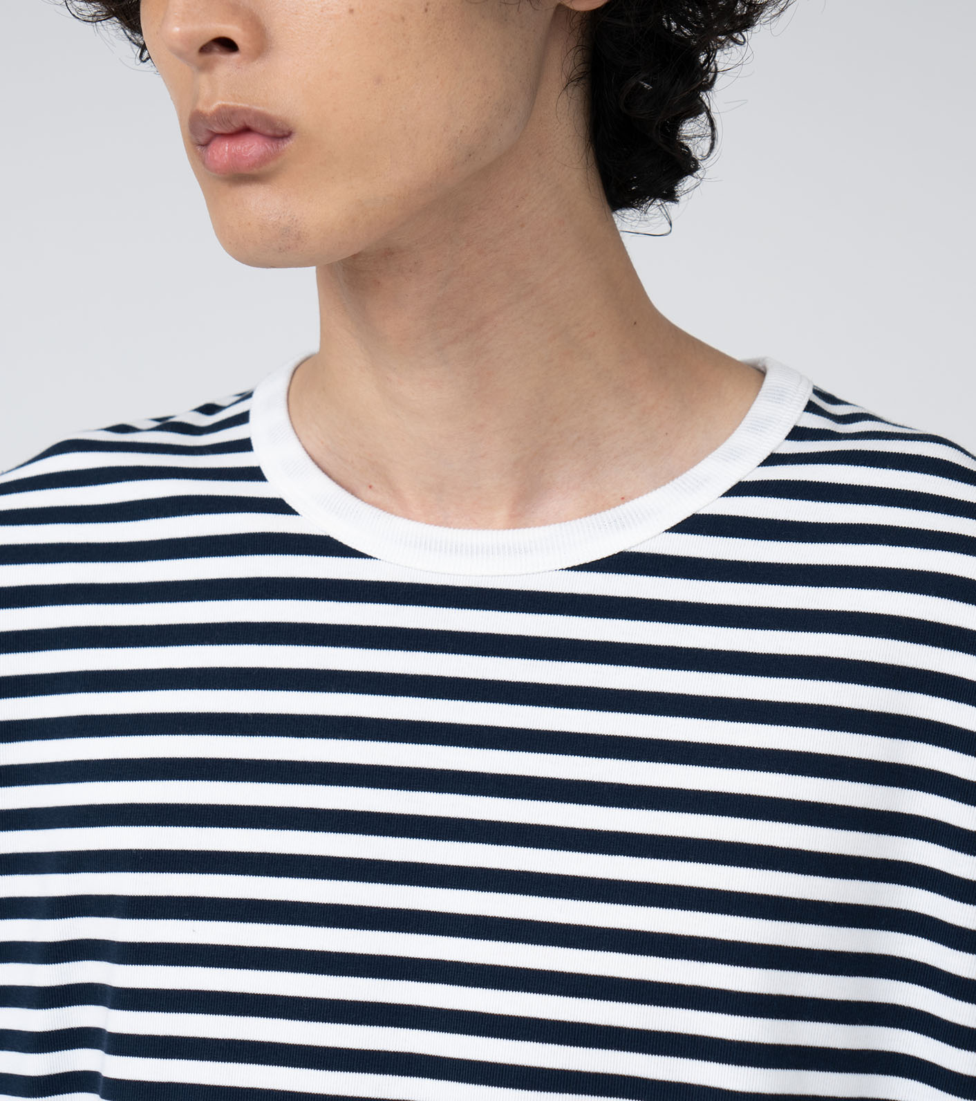 nanamica / COOLMAX Stripe Jersey L/S Tee