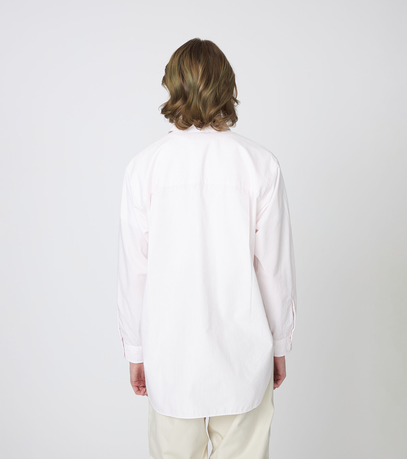 ナナミカ　Regular Collar Stripe Wind Shirt Ｌ nanamica / Regular Collar Stripe Wind Shirt