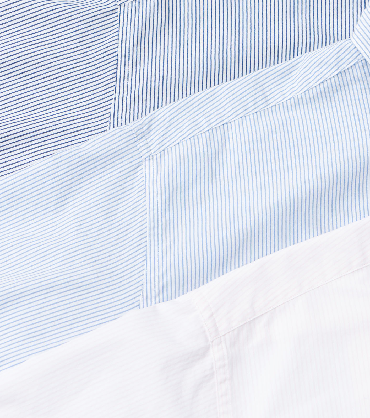 nanamica / Regular Collar Stripe Wind Shirt