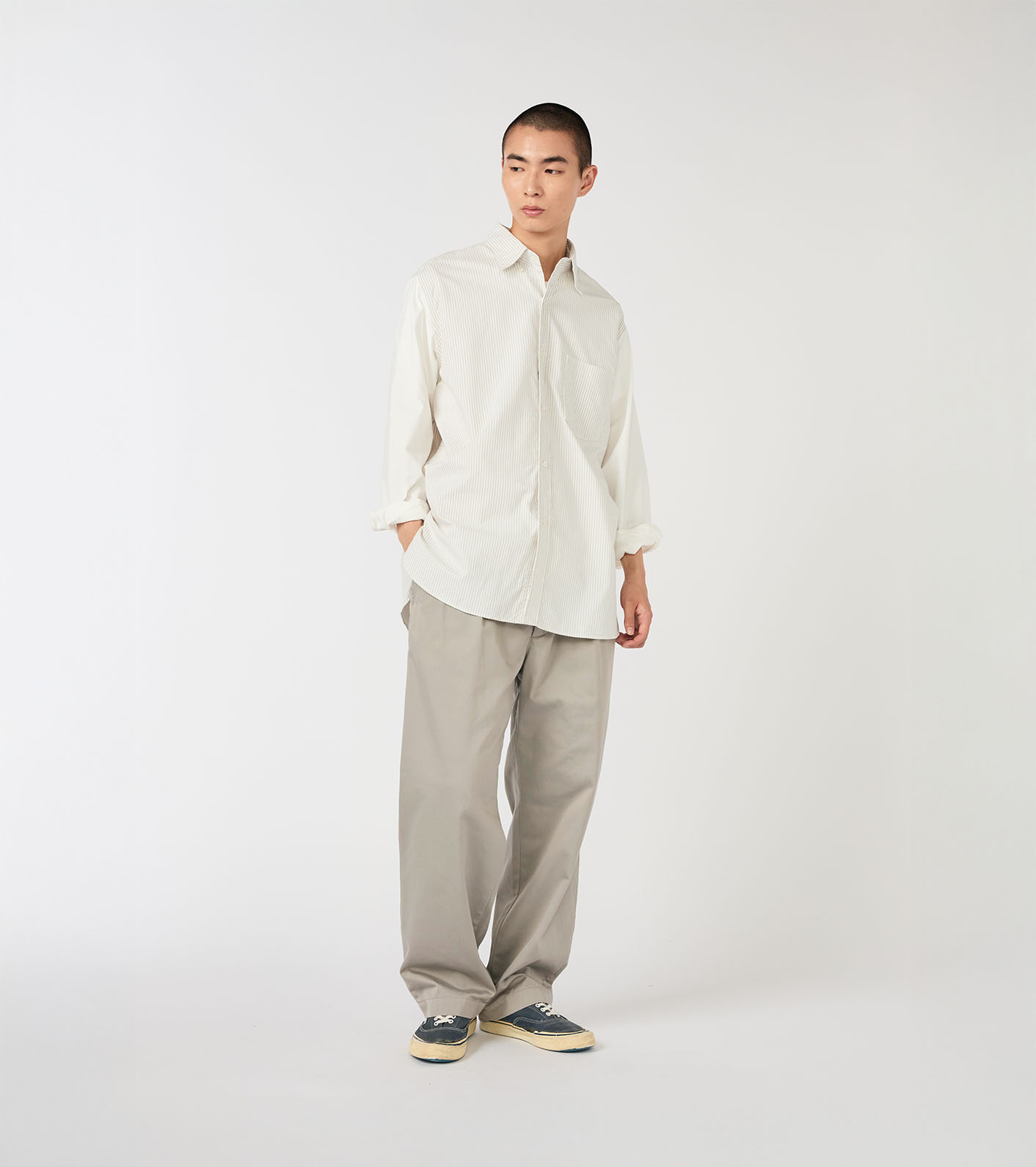 DOUBLE PLEATED CHINO TROUSERS 〔XLサイズ） nanamica / Double Pleated Chino Pants