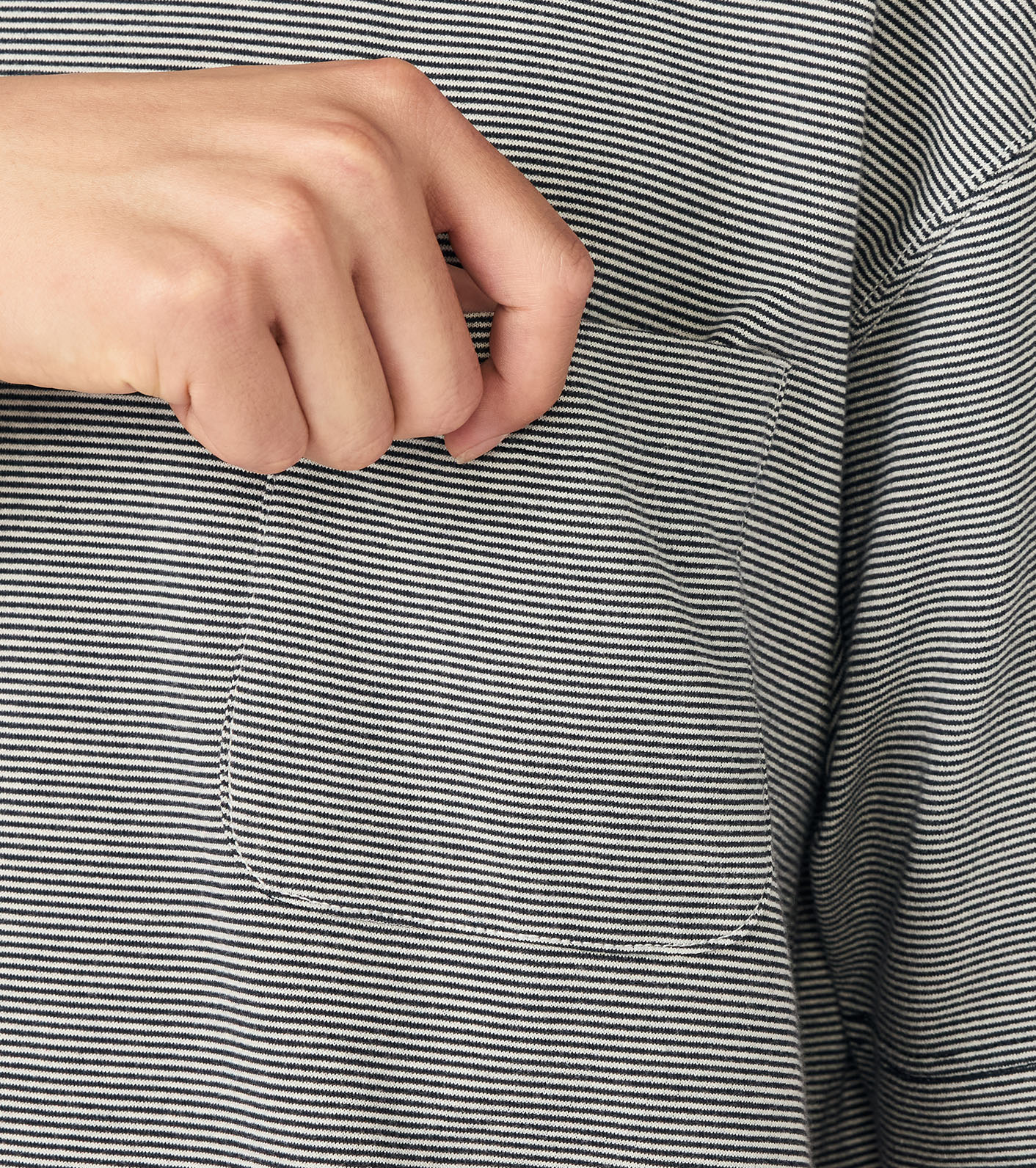 nanamica / Micro Stripe Pocket Tee