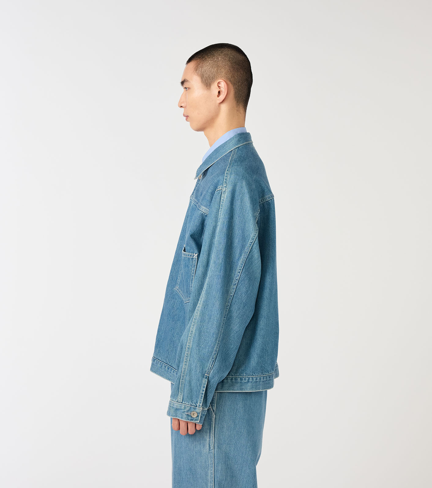 【nanamica】Short Denim Jacket Natural nanamica ONLINE STORE│