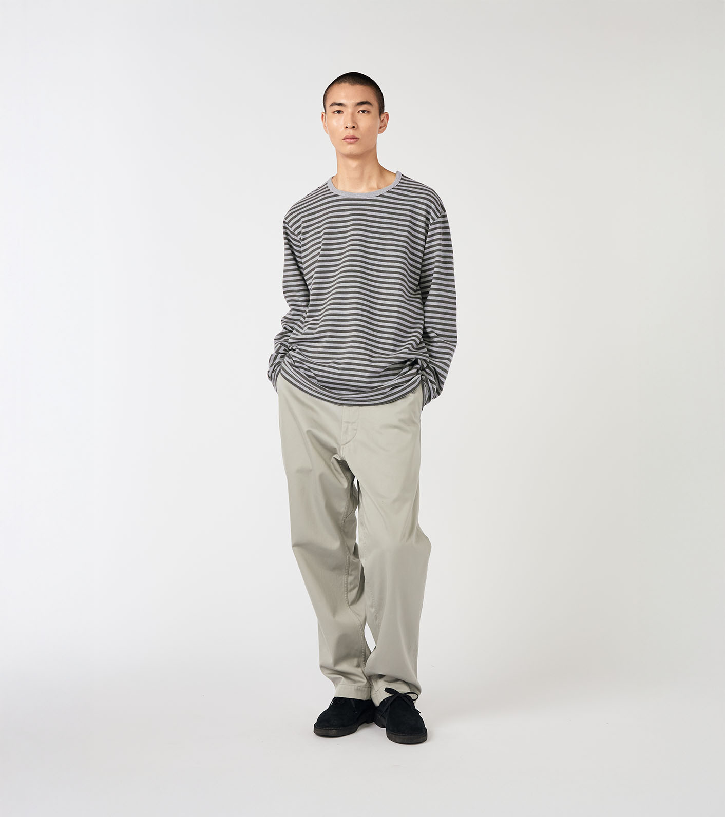 nanamica / COOLMAX Stripe Jersey L/S Tee