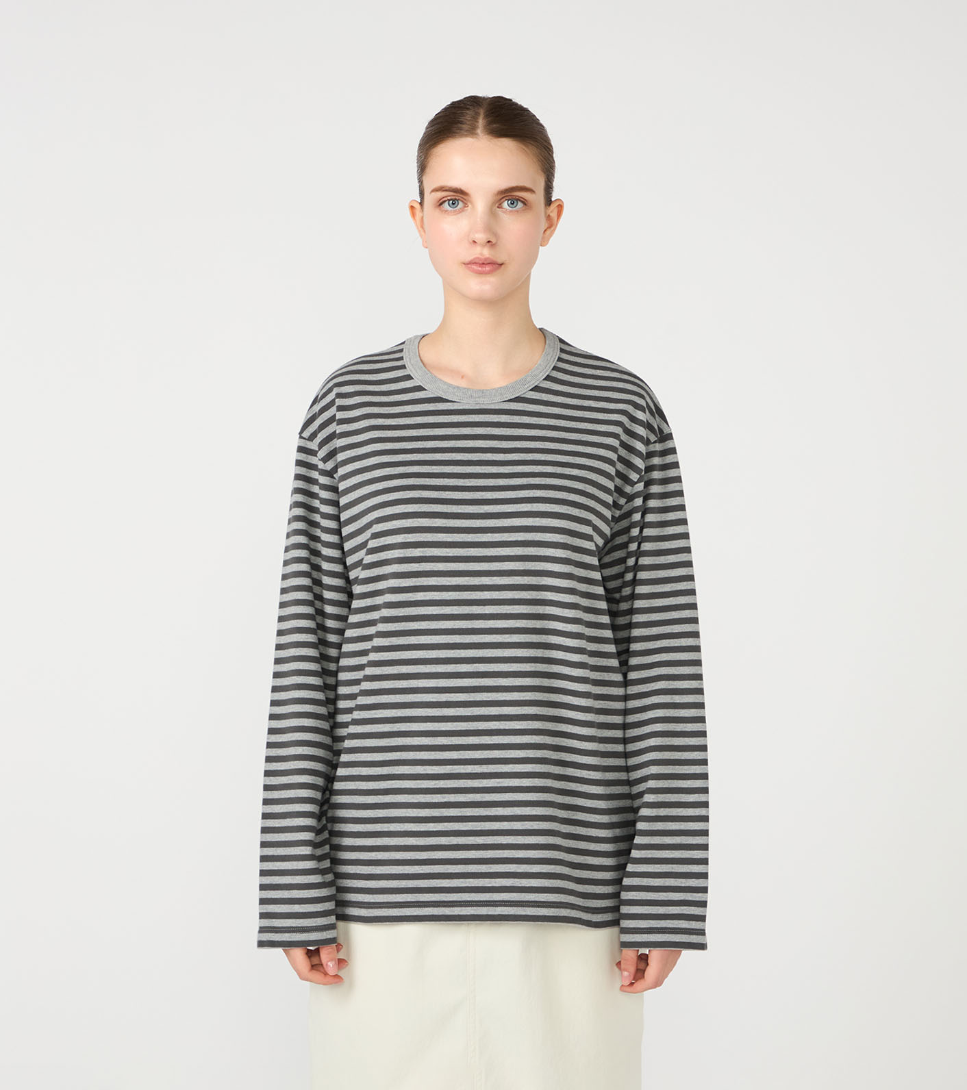 nanamica / COOLMAX Stripe Jersey L/S Tee
