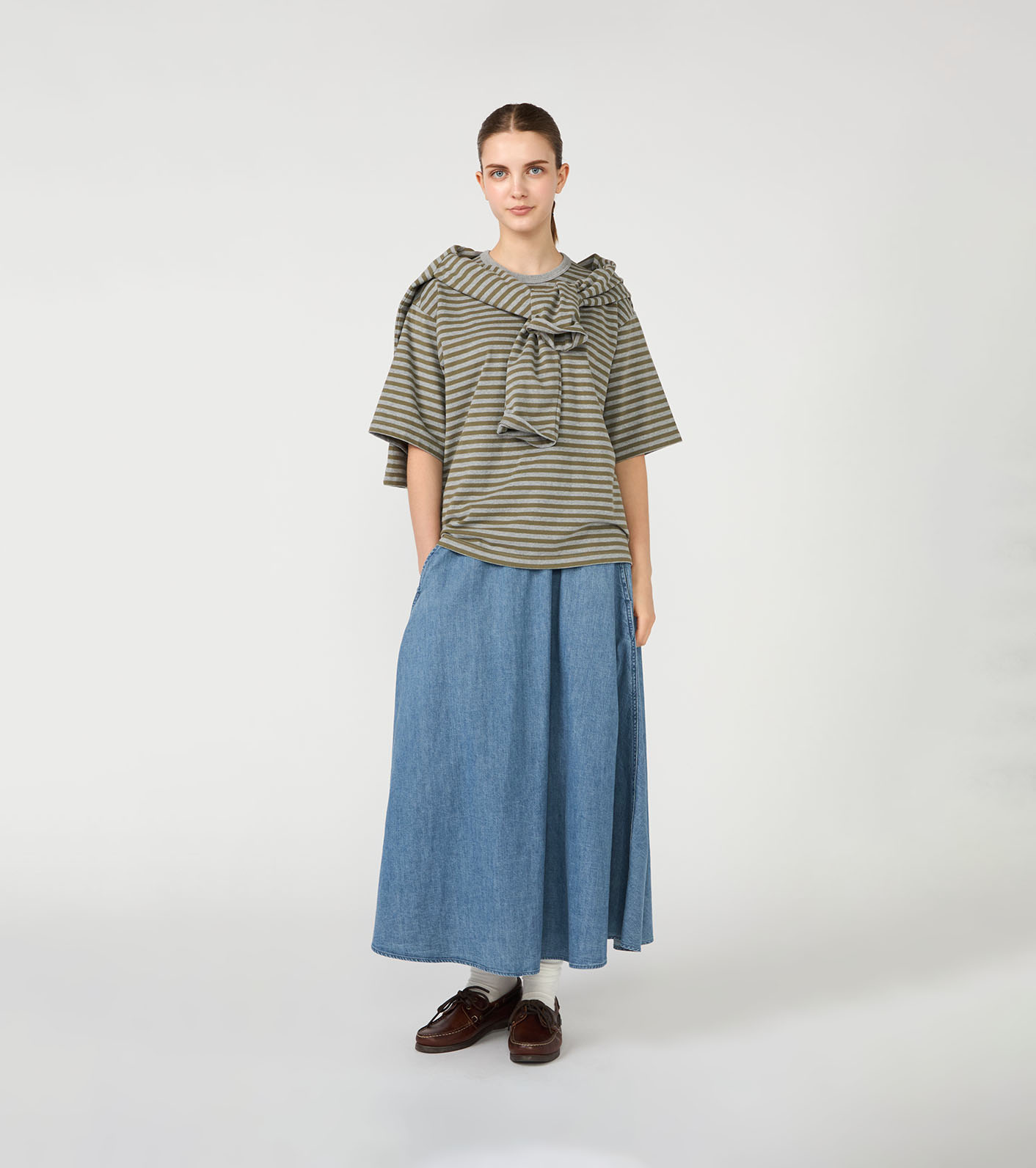 nanamica / COOLMAX Stripe Jersey Tee