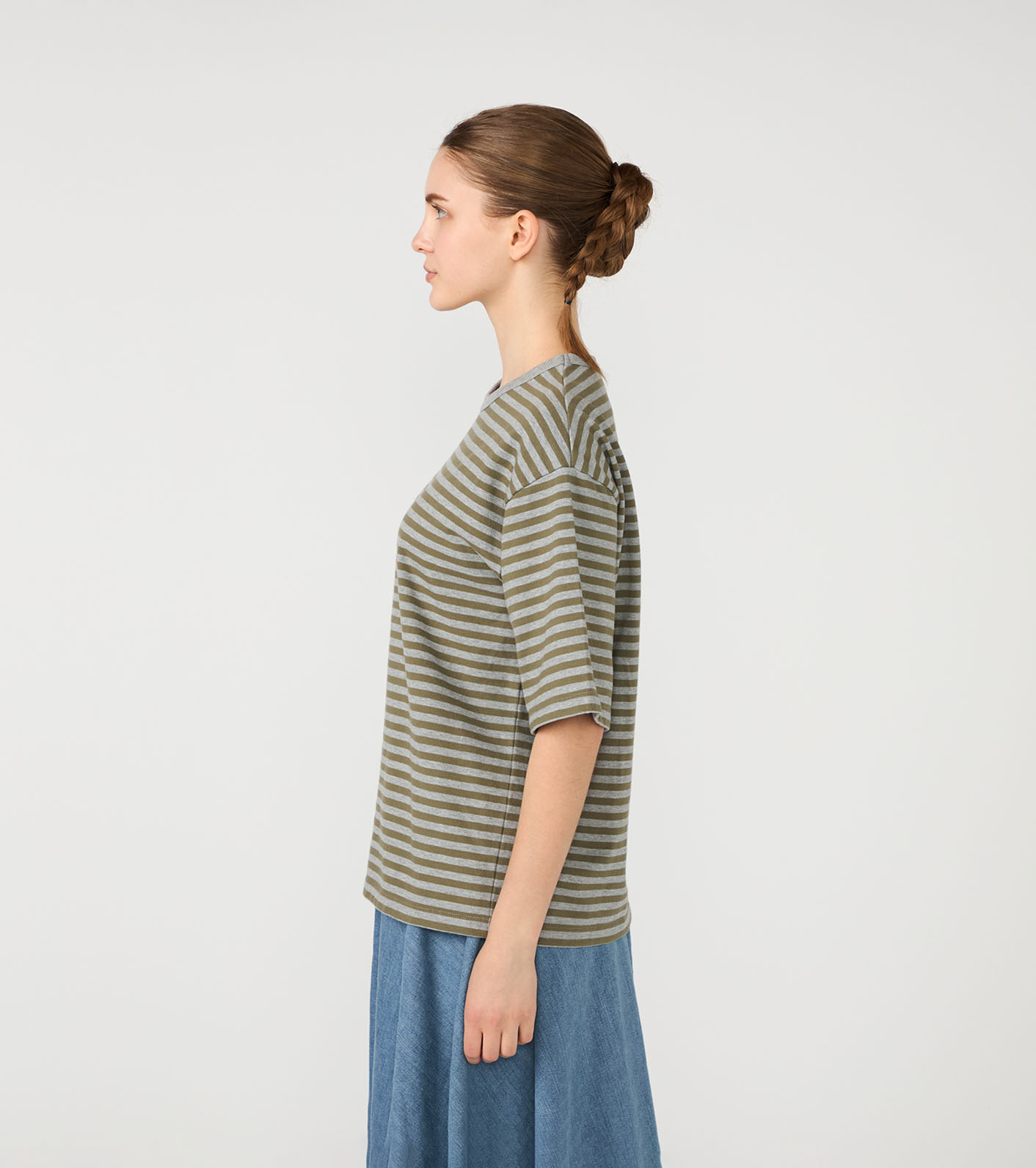 nanamica / COOLMAX Stripe Jersey Tee