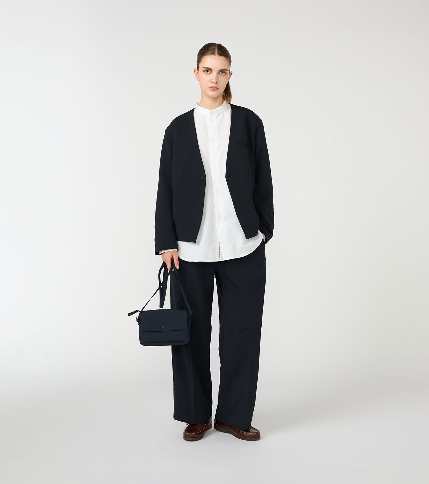 【新品未使用、定価半額以下】ALPHADRY Crew Jacket nanamica ALPHADRY Crew Jacket, Black – Navyblue