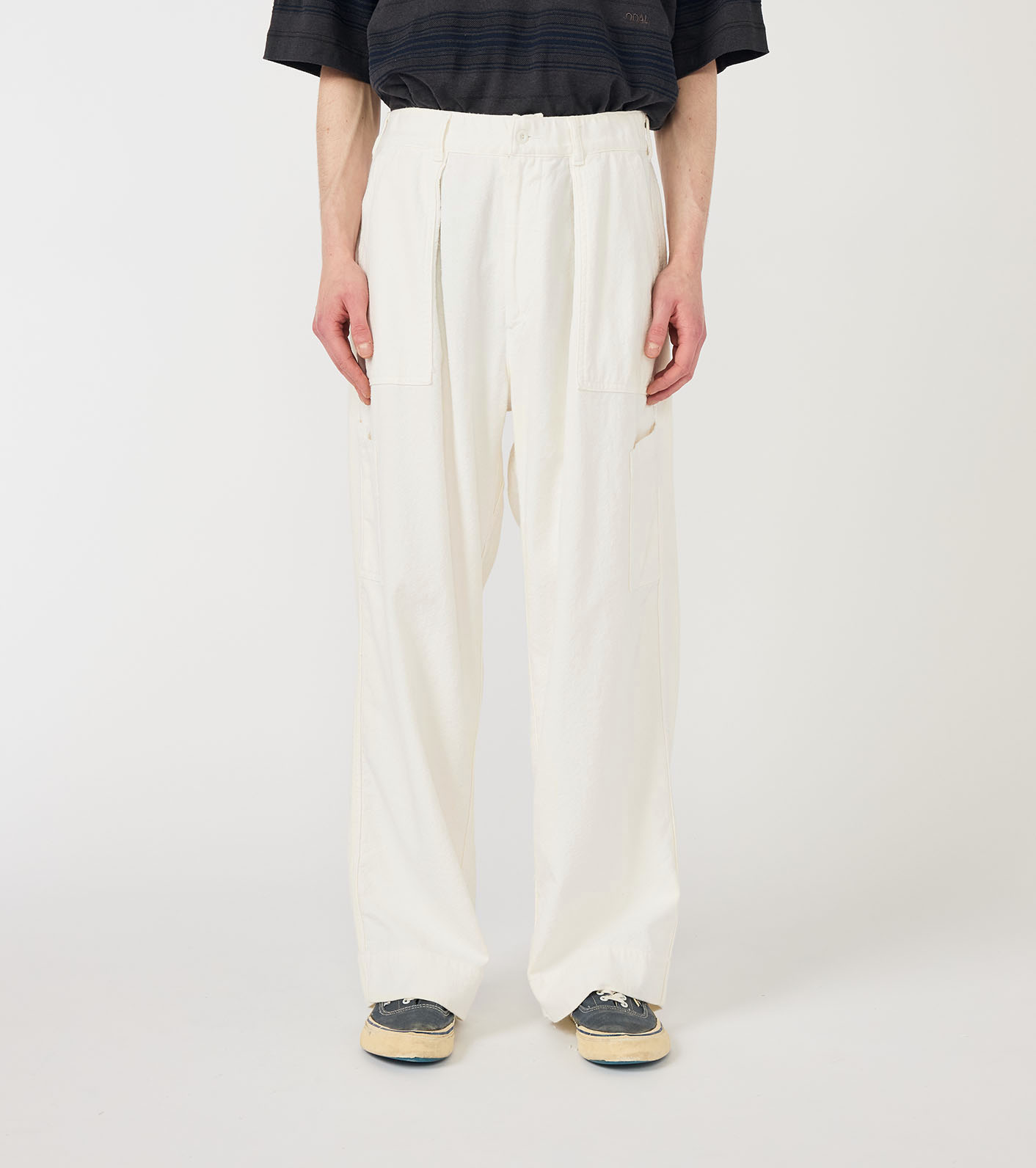ドデカ　レディース　BLK M nanamica / Silk Nep Cotton Twill Deck Pants