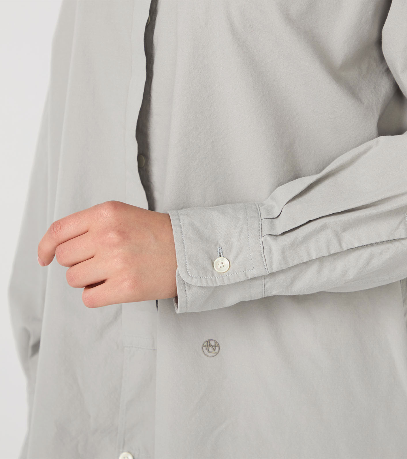 nanamica / Band Collar Wind Shirt Dress