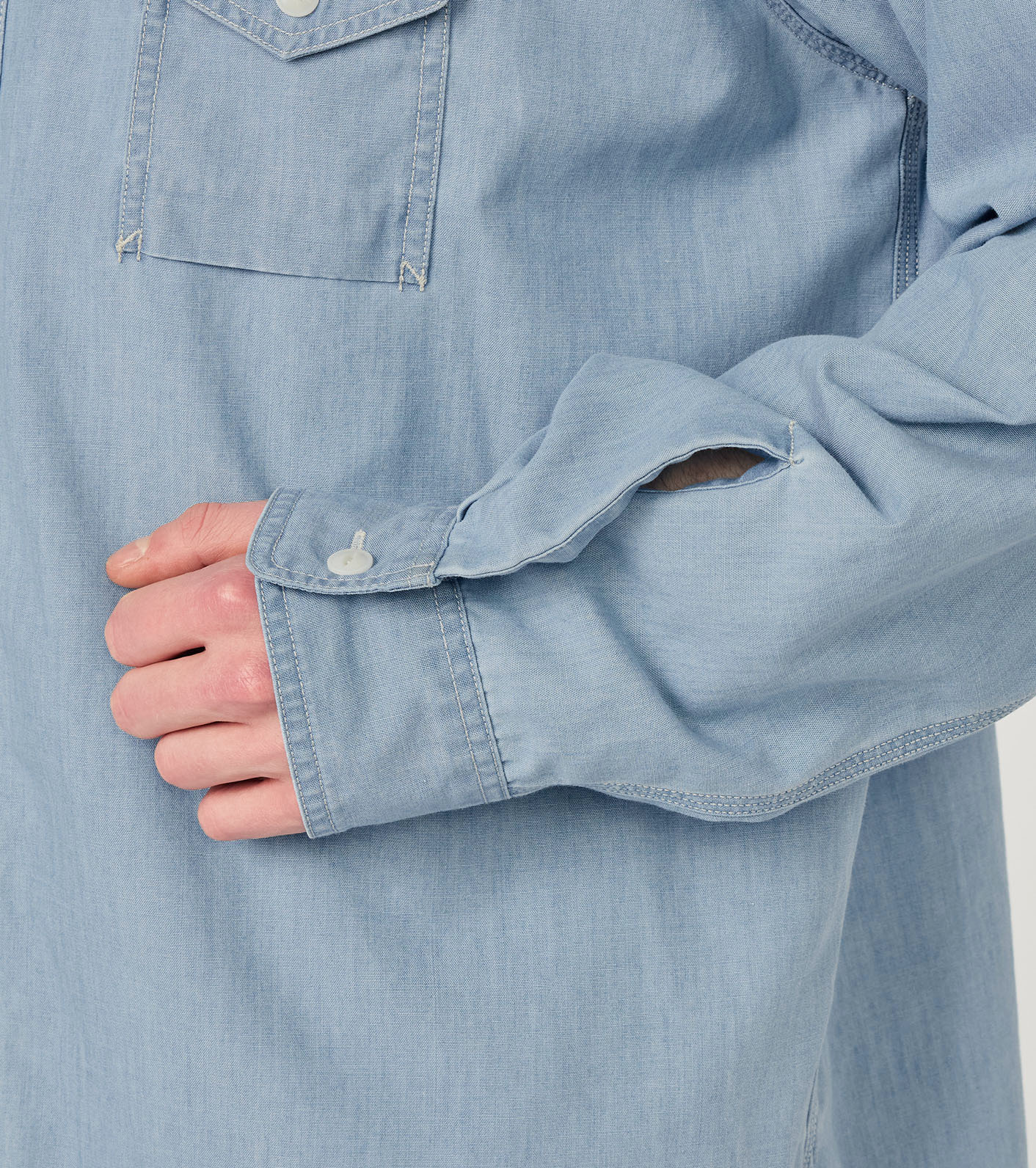nanamica / Regular Collar Chambray Shirt