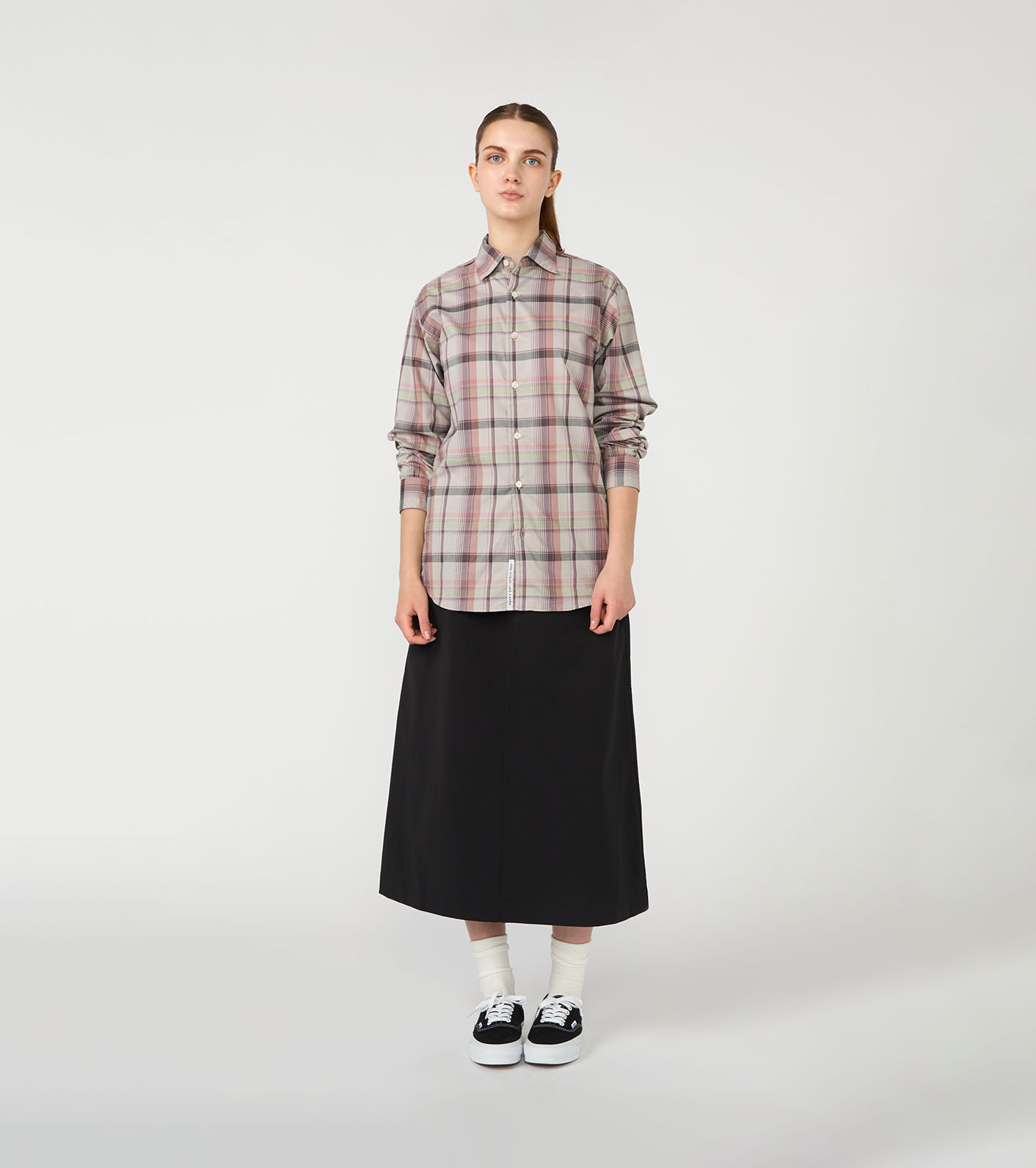 美品✨】ナナミカ クラシックフィット チェックシャツ レーヨン混