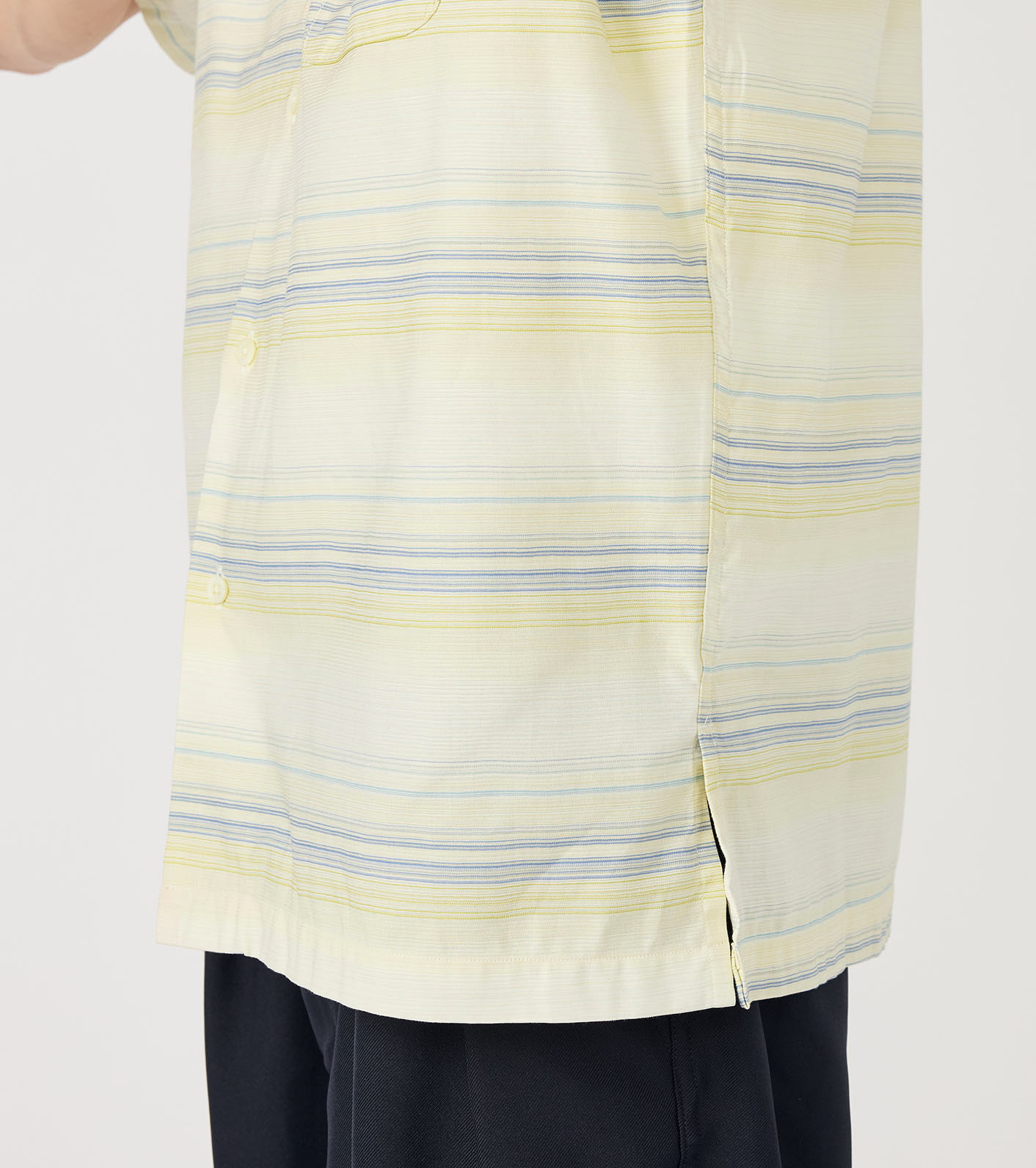 nanamica / Open Collar Pique S/S Shirt