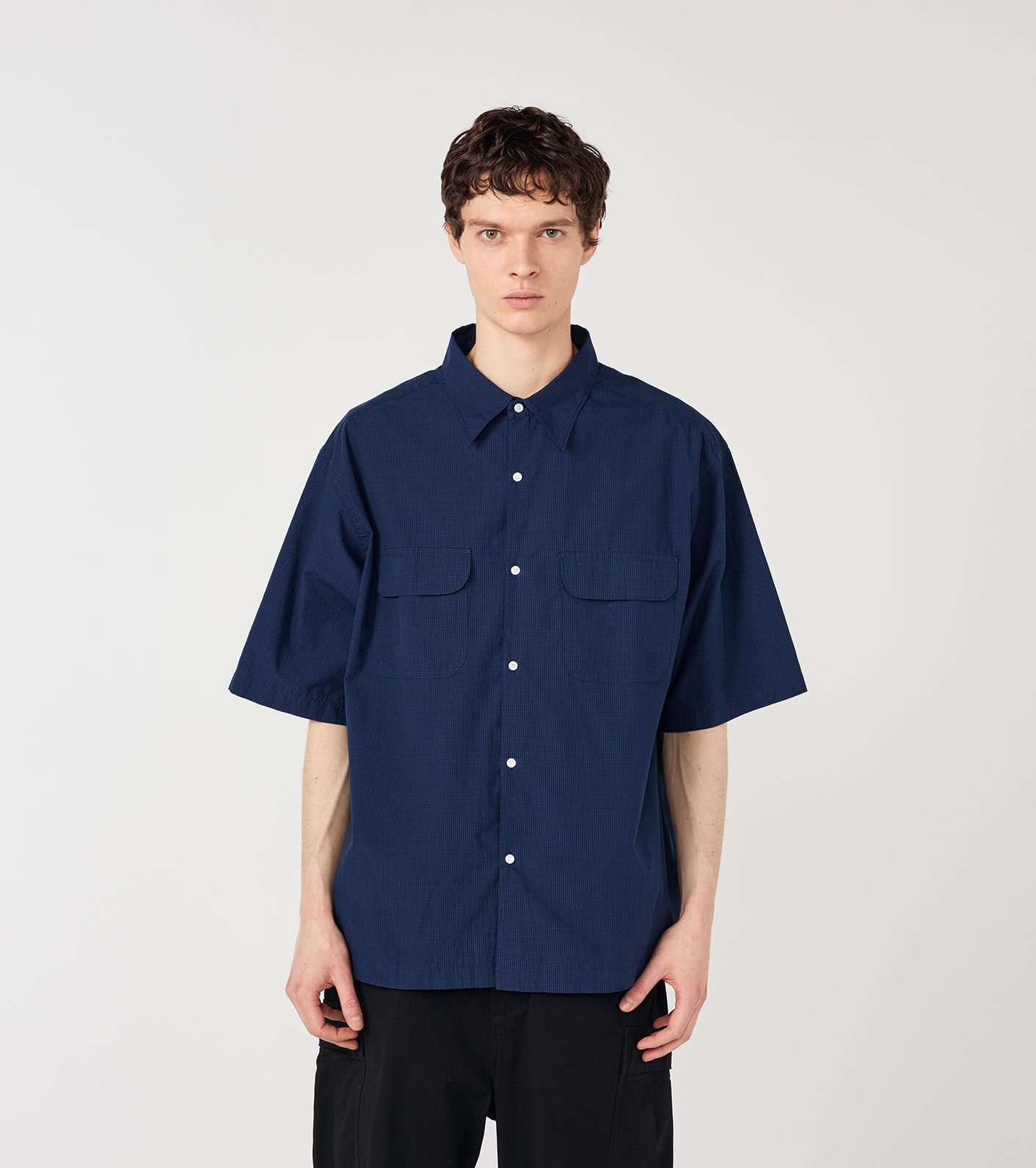 nanamica / Regular Collar S/S Shirt