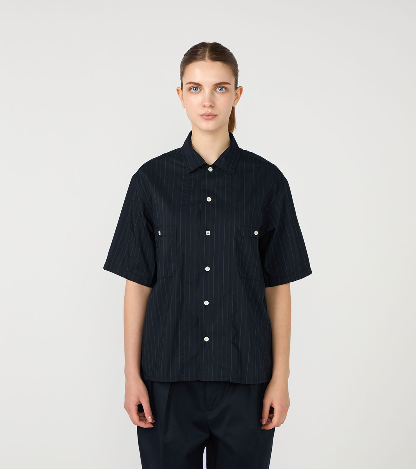 nanamica / Cotton Polyester Poplin S/S Shirt