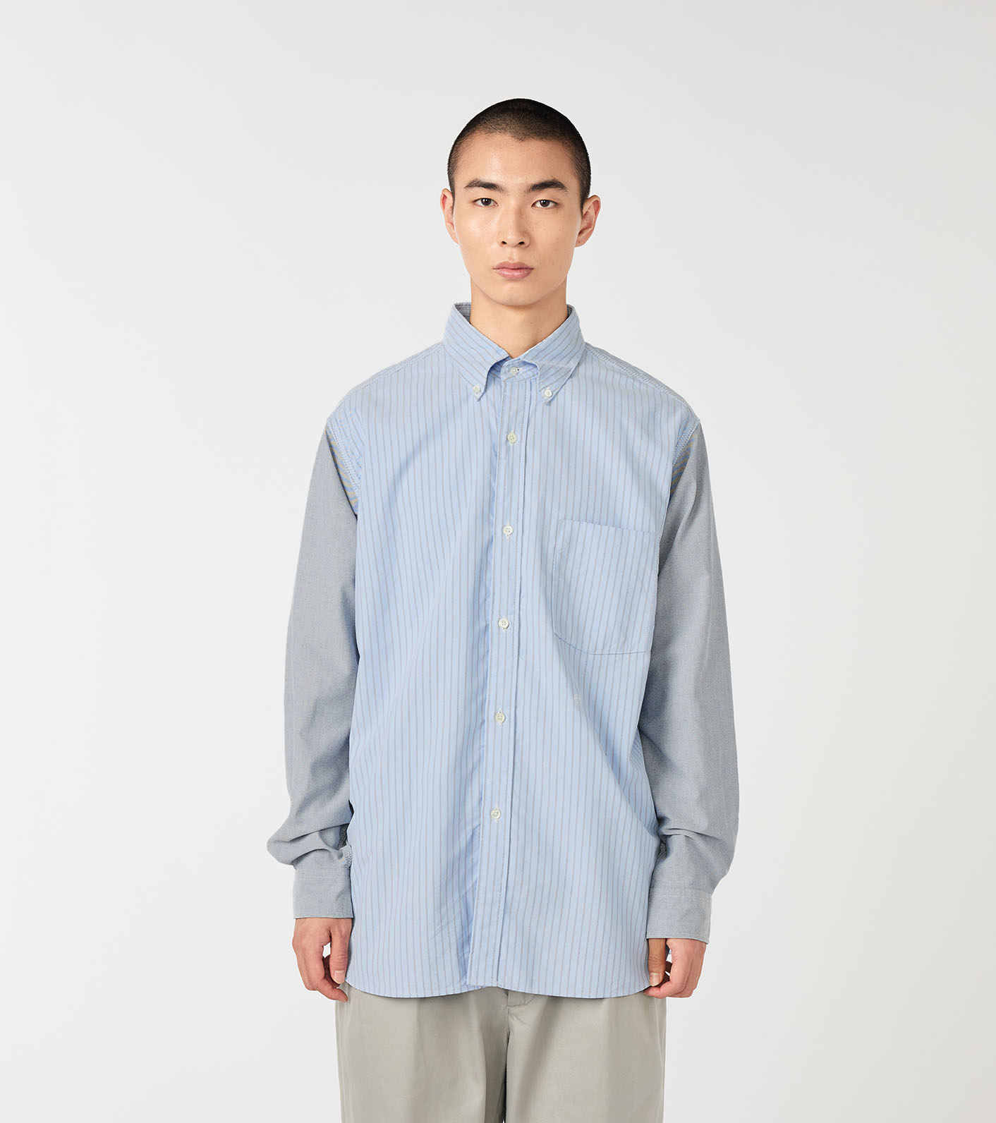 nanamica / Button Down Stripe Storm Shirt