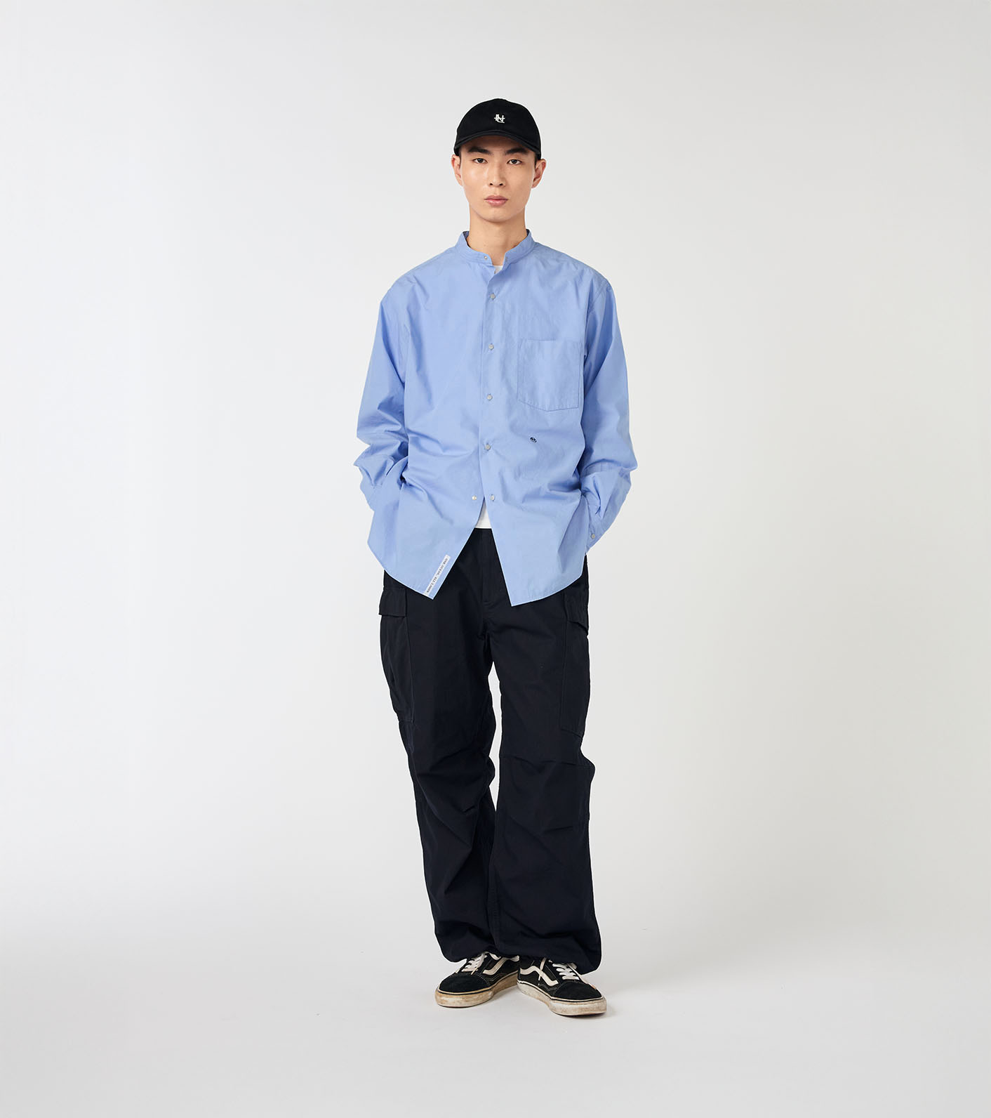 nanamica / Band Collar Wind Shirt