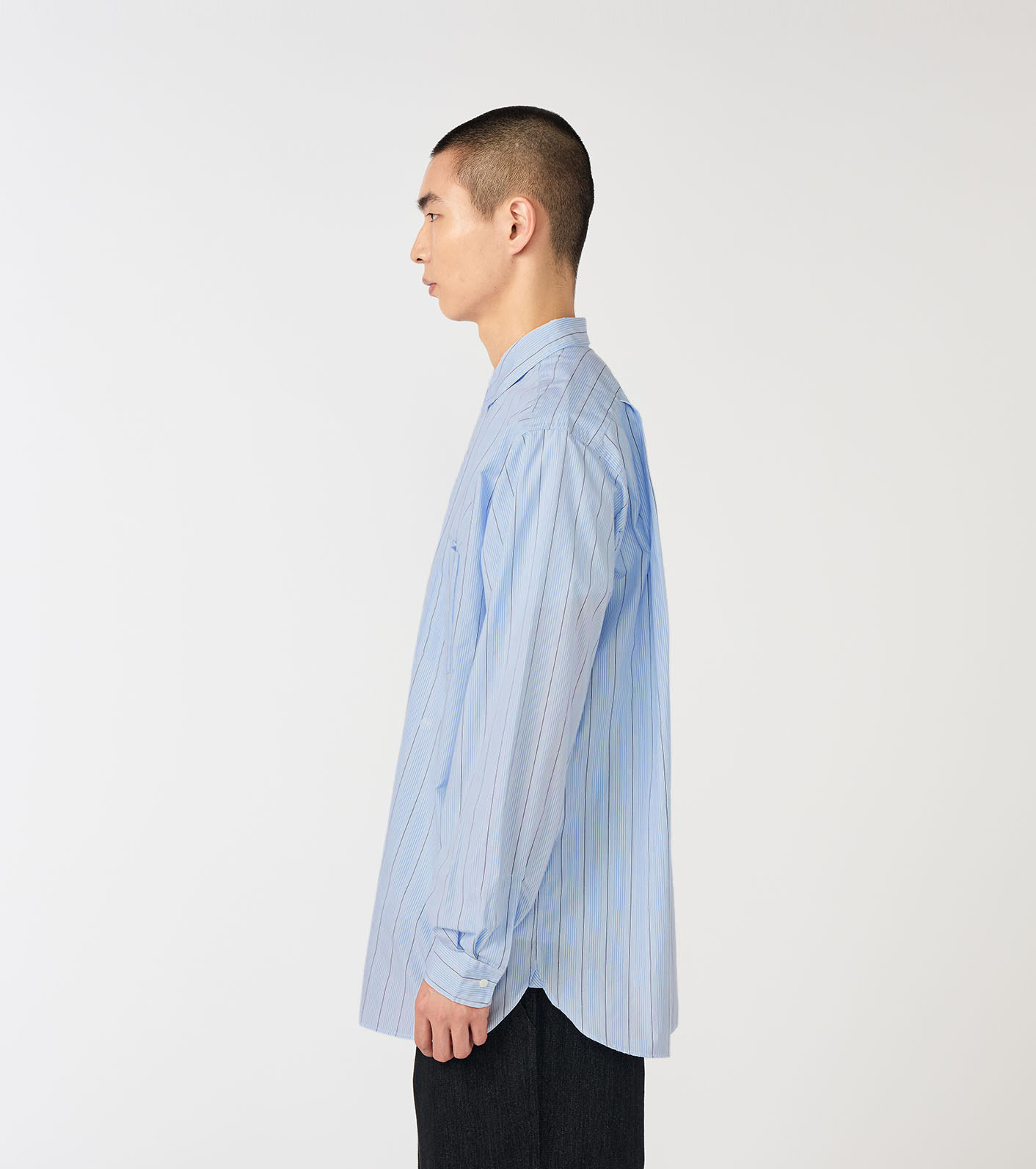 nanamica / Regular Collar Stripe Wind Shirt