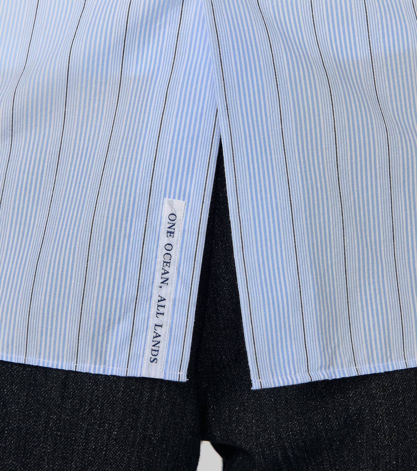 nanamica / Regular Collar Stripe Wind Shirt