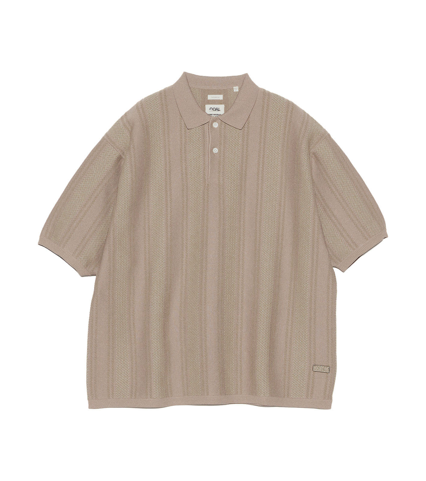 NANAMICA STRIPE POLO SWEATER サイズL NANAMICA 