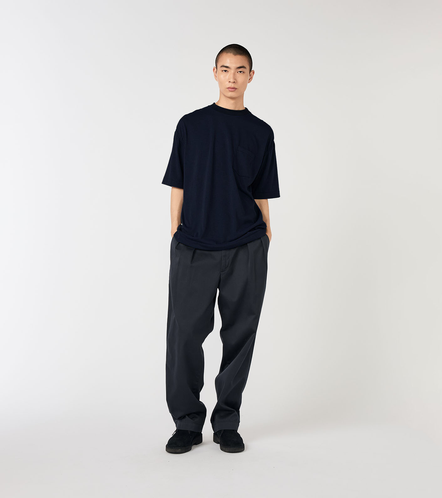 JMブラック36 nanamica / Polyester Jersey Pocket Tee