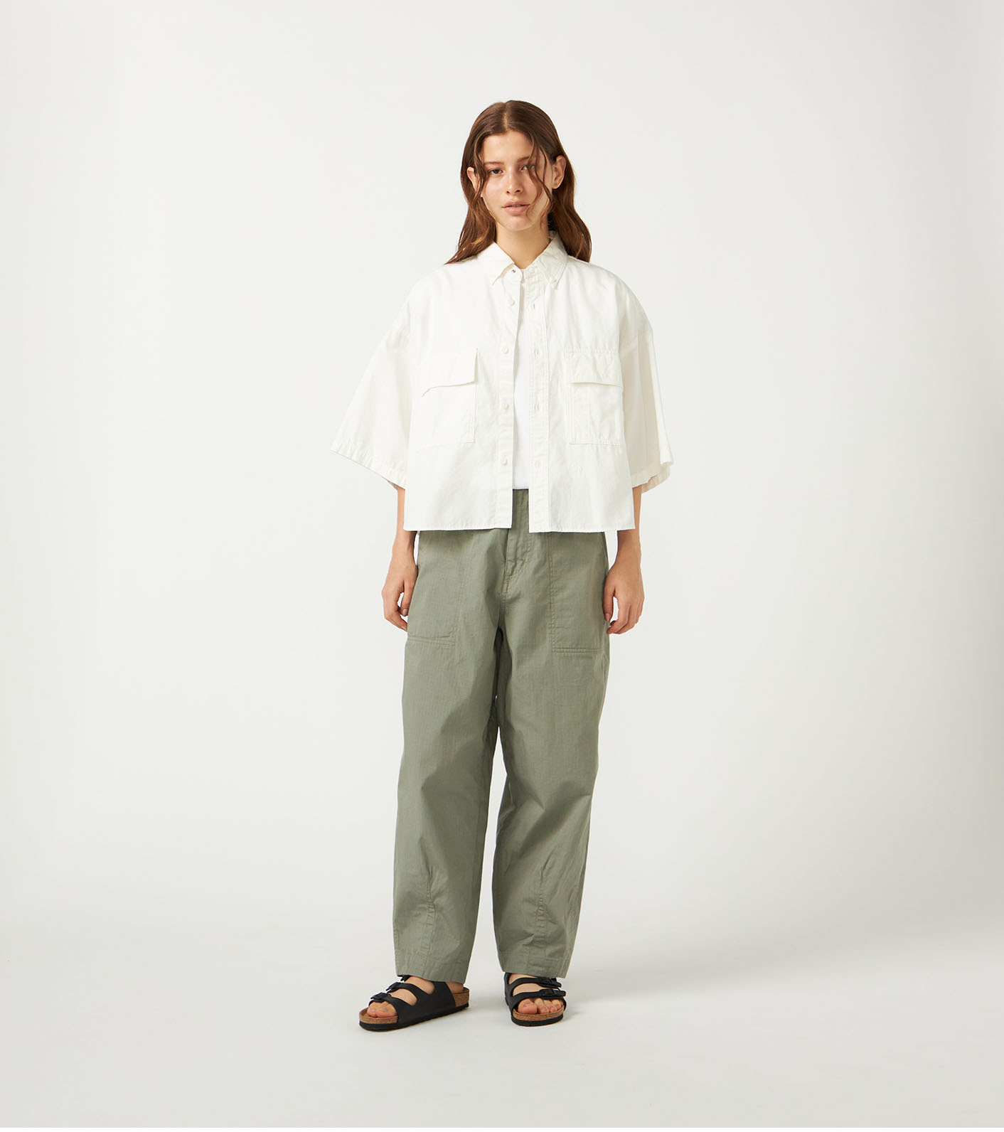 パンツ Ripstop Wide Cropped Field Pant nanamica nanamica / Ripstop Wide Cropped Field Pants