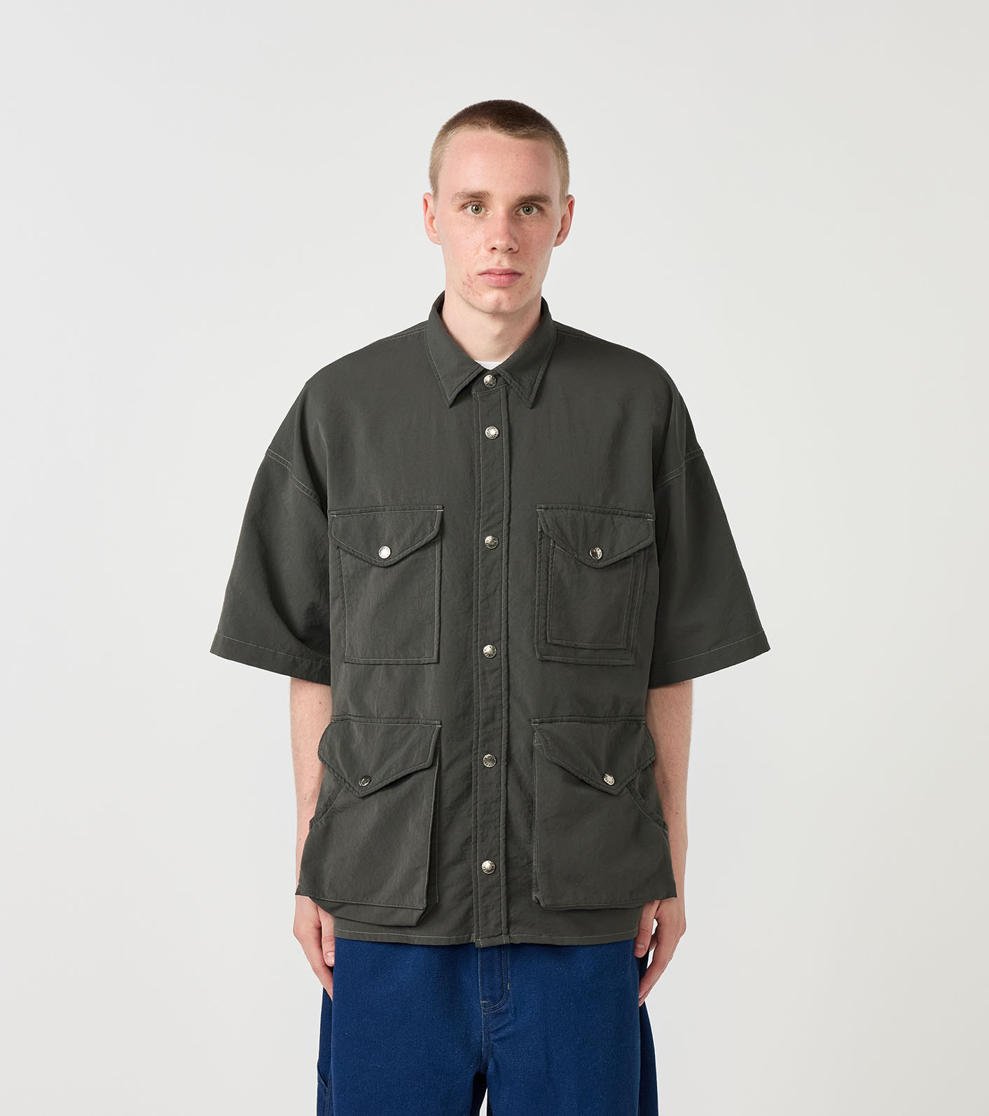 nanamica / Garment Dyed ALPHADRY Field S/S Shirts