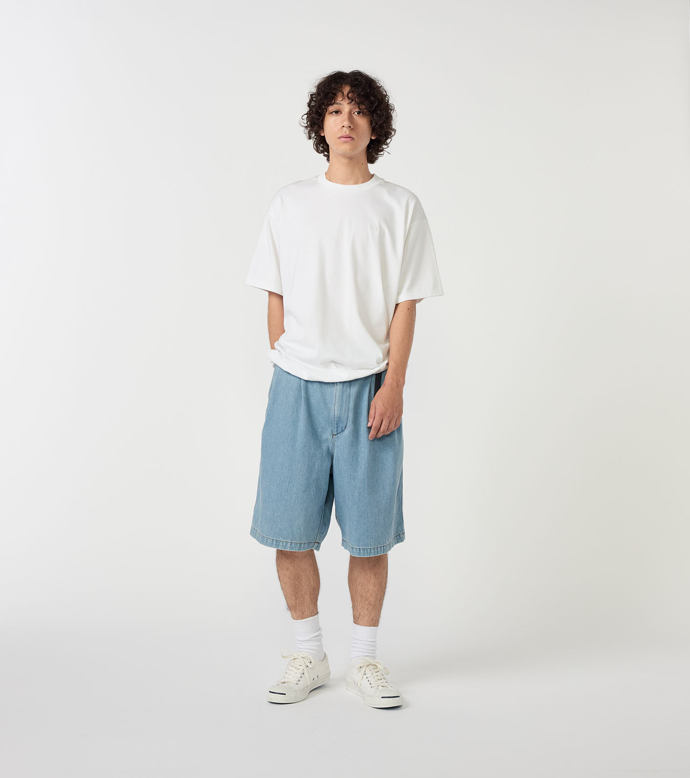 nanamica / Denim Tuck Field Shorts