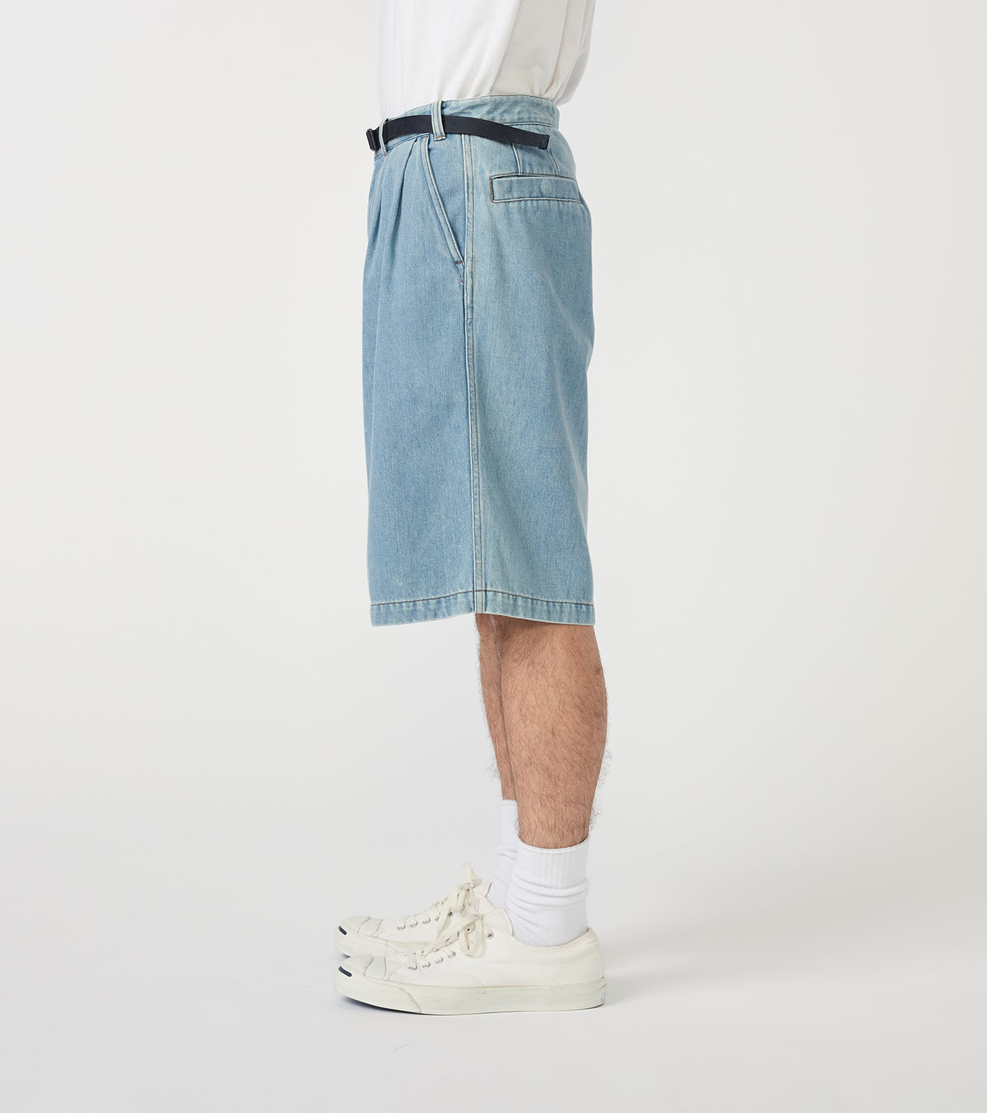 nanamica / Denim Tuck Field Shorts