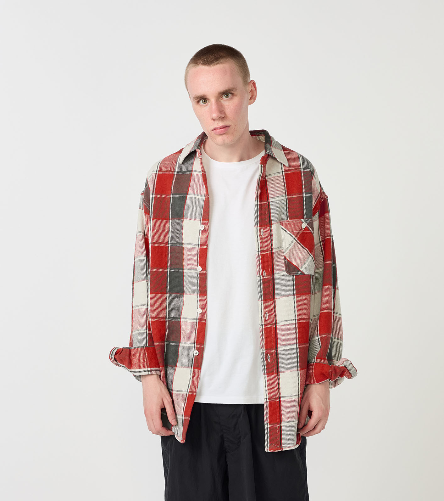 新品ま未使用timc inc FlannelセットアップL Saint Mxxxxxx (セントマイケル) SAINT Mxxxxxx × BerBerJin FLANNEL
