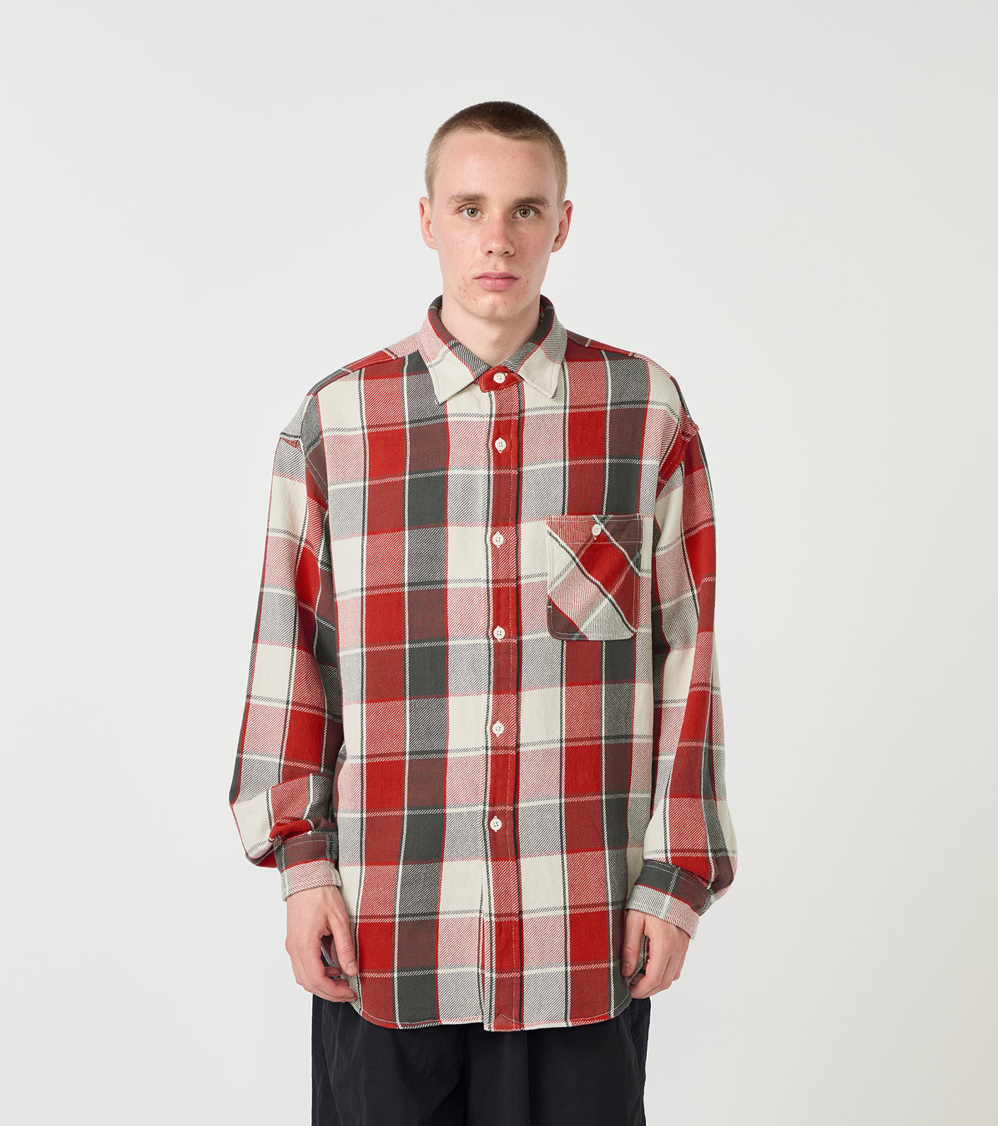 nanamica / Flannel Plaid Field Shirt