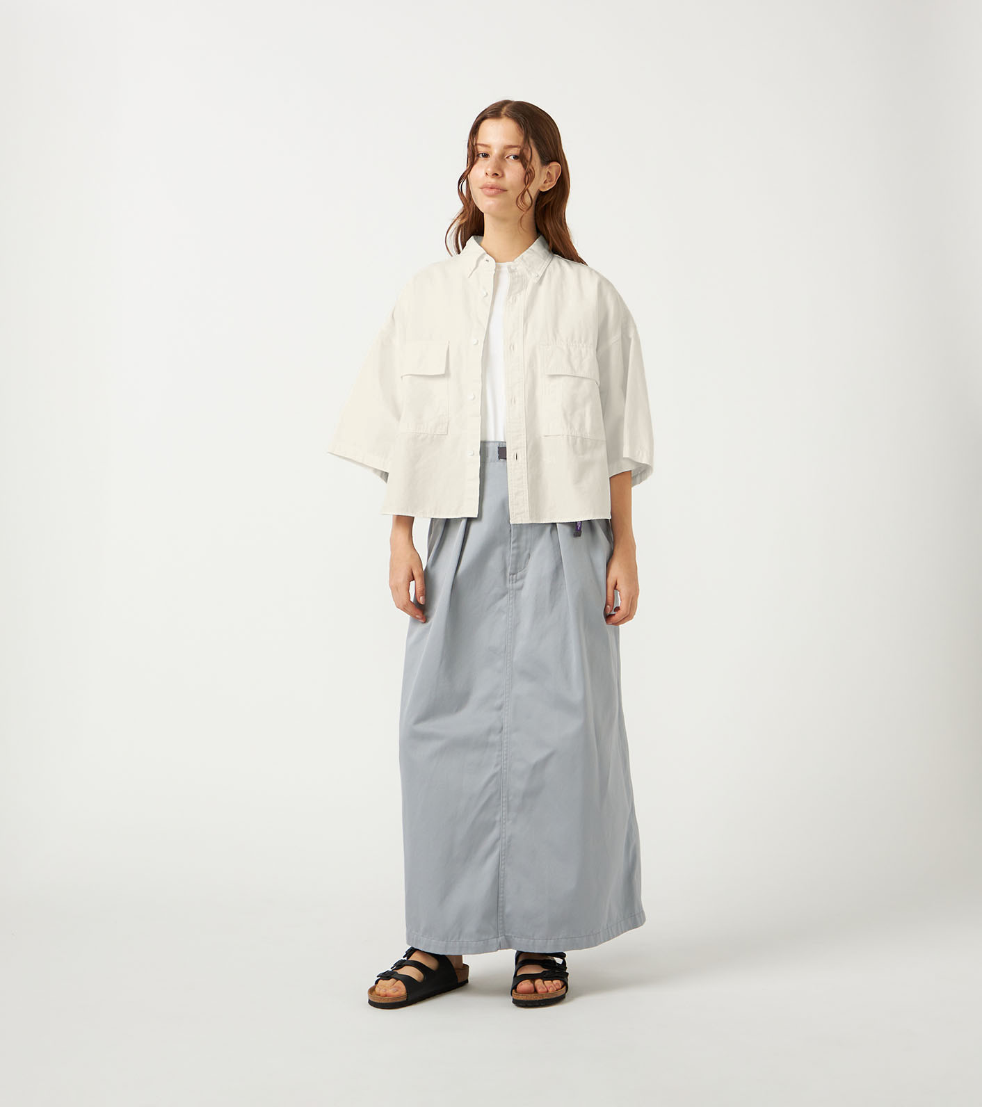 nanamica / Button Down Field S/S Cropped Shirt